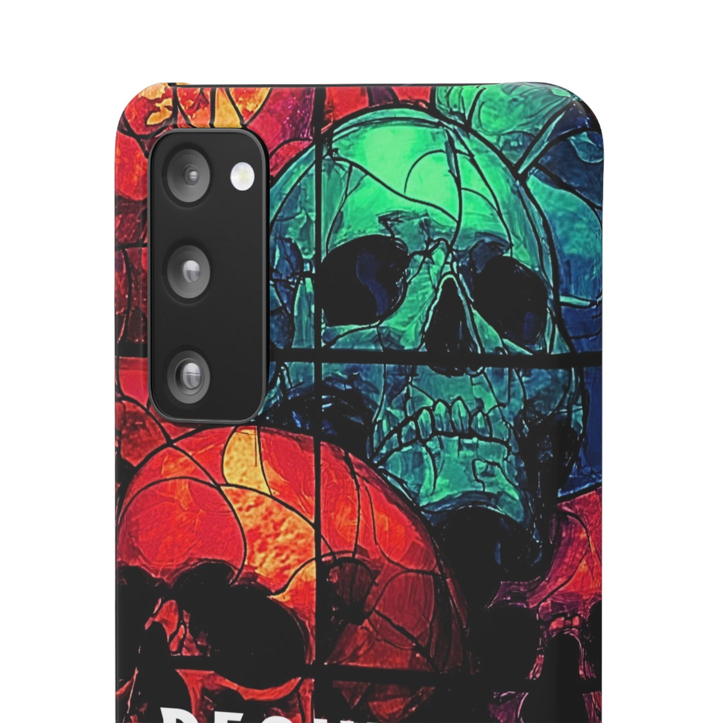 Halloween Custom Requiem Skull Snap Case Phone Cover for iPhone and Samsung