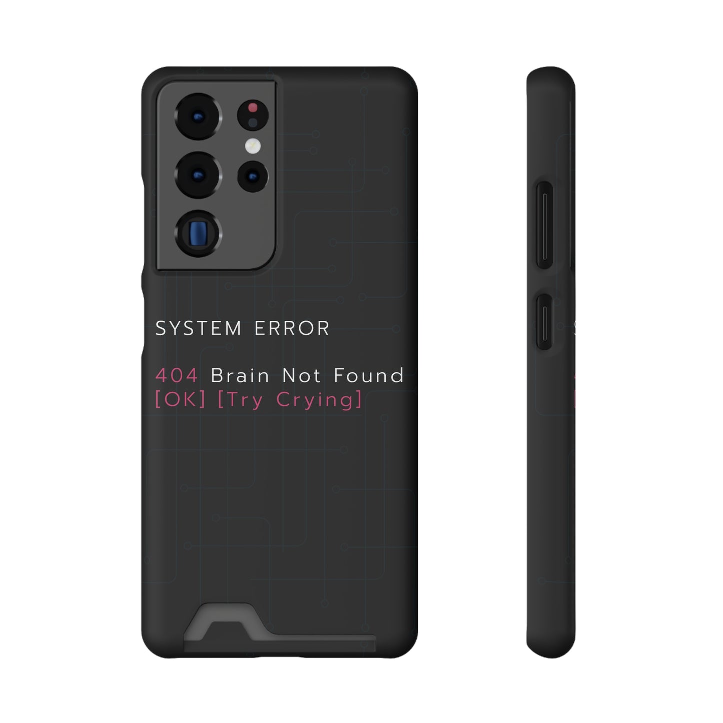 Techy Phone Case with Card Holder, Trendy Gadget Accessory, Cool Gift for Tech Lovers, Phone Protection, Modern Design for Everyday Use