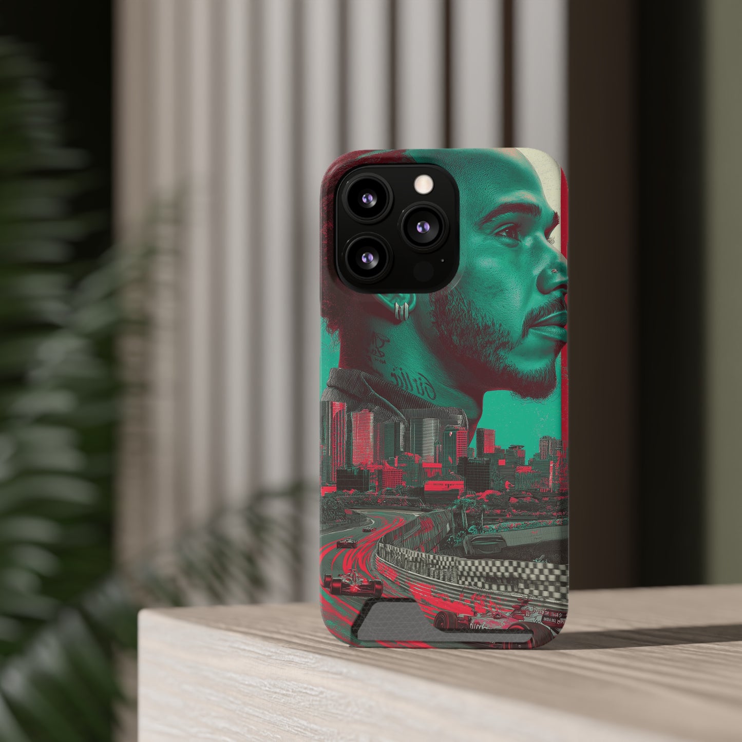 Racing Phone Case, Card Holder Case, Sports Phone Cover, Gift for Car Enthusiasts, Personalized Cell Phone Protector
