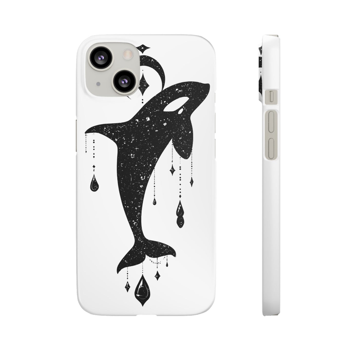 Celestial Orca Snap Case | Phone Cover, Whale Lover Gift, Cosmic Decor, Unique Art, Ocean Vibe