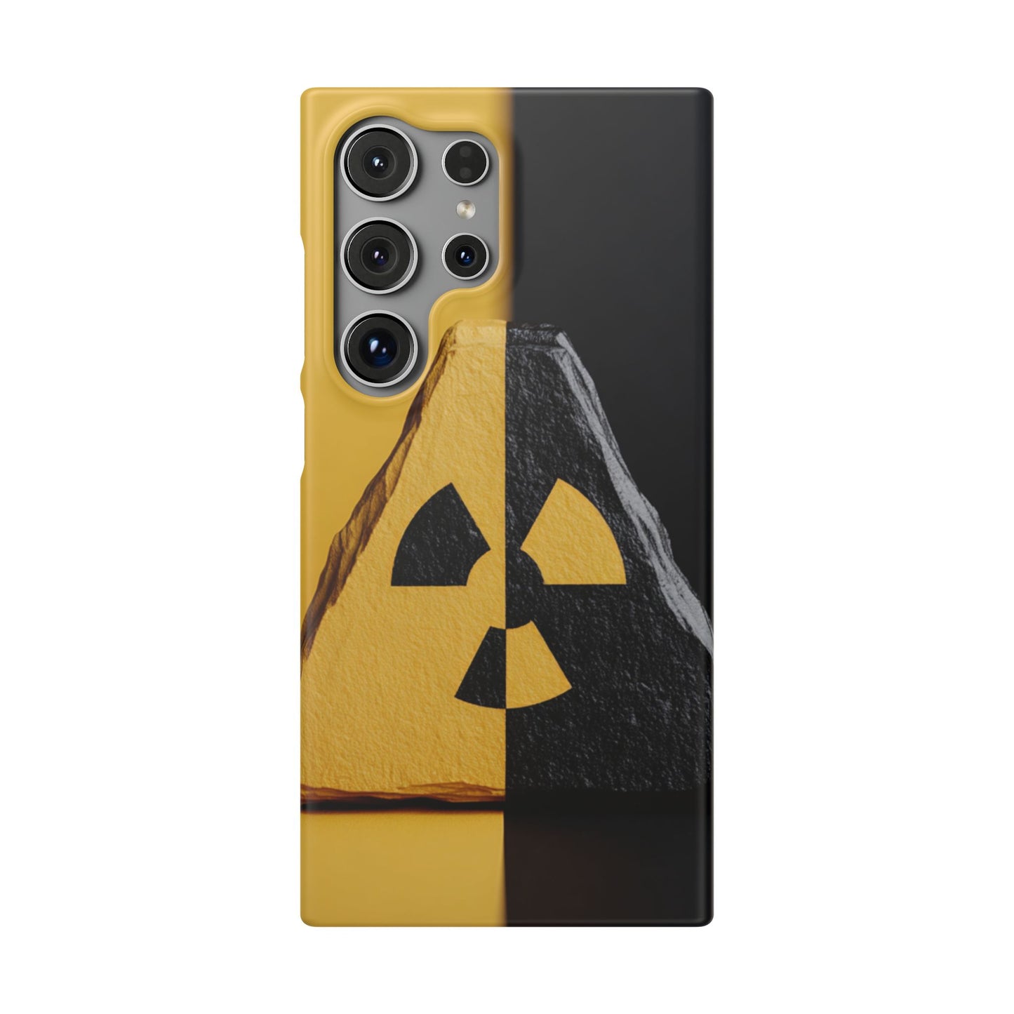 Bold Graphic Snap Case, Radiation Symbol Phone Cover, Trendy Phone Accessory, Unique Gift for Tech Lovers, Stylish Mobile Case