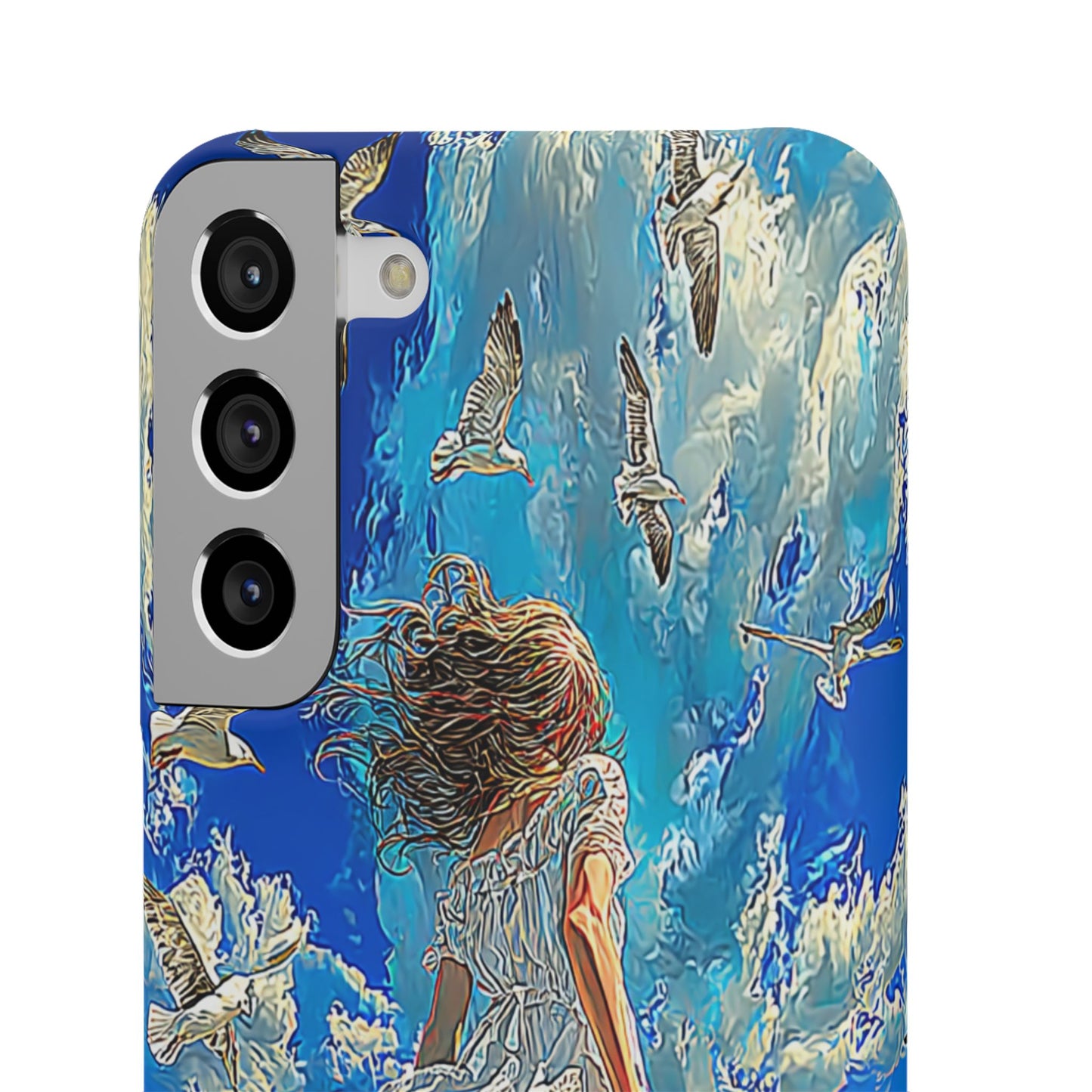 Dreamy Seaside Snap Case, Ocean Waves Phone Cover, Summer Vibe Gift, Cute Aesthetic Accessory, Beach Lover Case