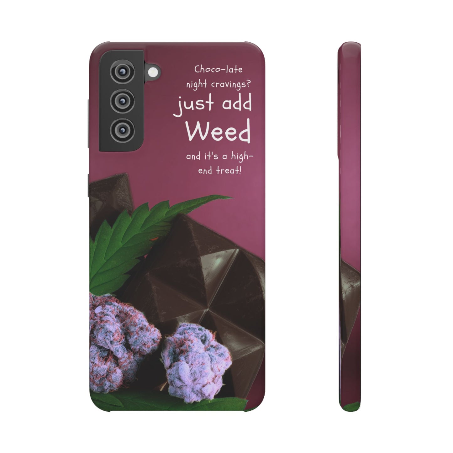 High-End Treat Snap Cases for Weed Enthusiasts Iphone and Samsung Phone Cover