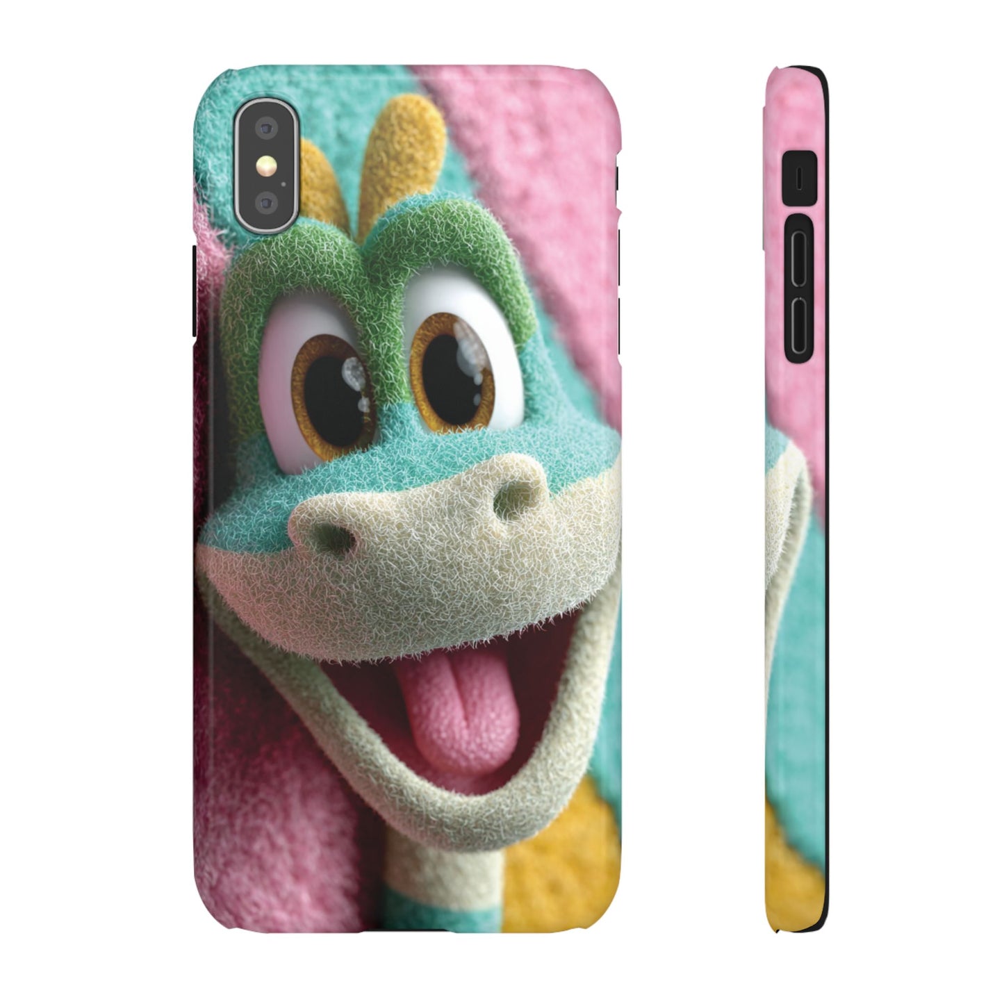 Fun Dino Snap Case for Kids | Cute Phone Cover | Colorful Mobile Accessory | Birthday Gift | Child's Tech Style
