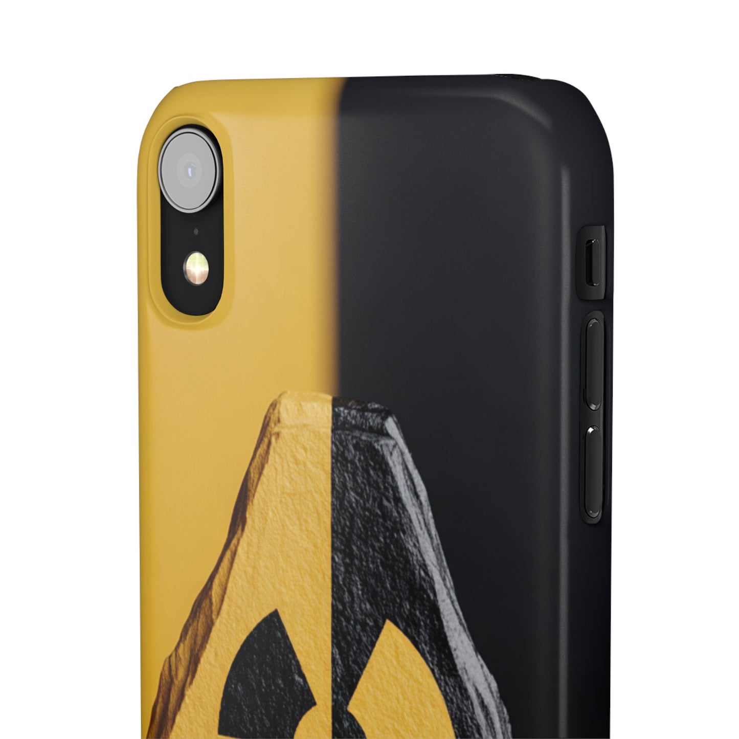 Bold Graphic Snap Case, Radiation Symbol Phone Cover, Trendy Phone Accessory, Unique Gift for Tech Lovers, Stylish Mobile Case