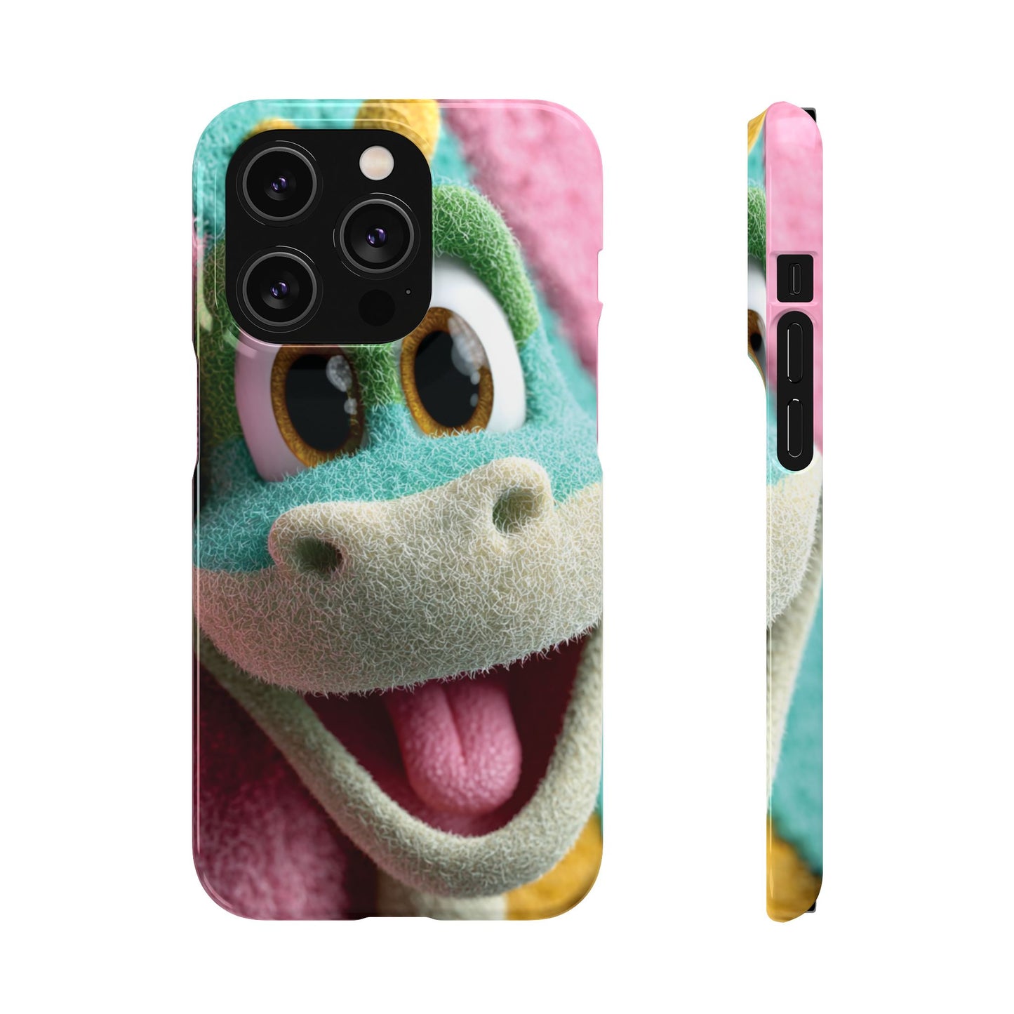 Fun Dino Snap Case for Kids | Cute Phone Cover | Colorful Mobile Accessory | Birthday Gift | Child's Tech Style