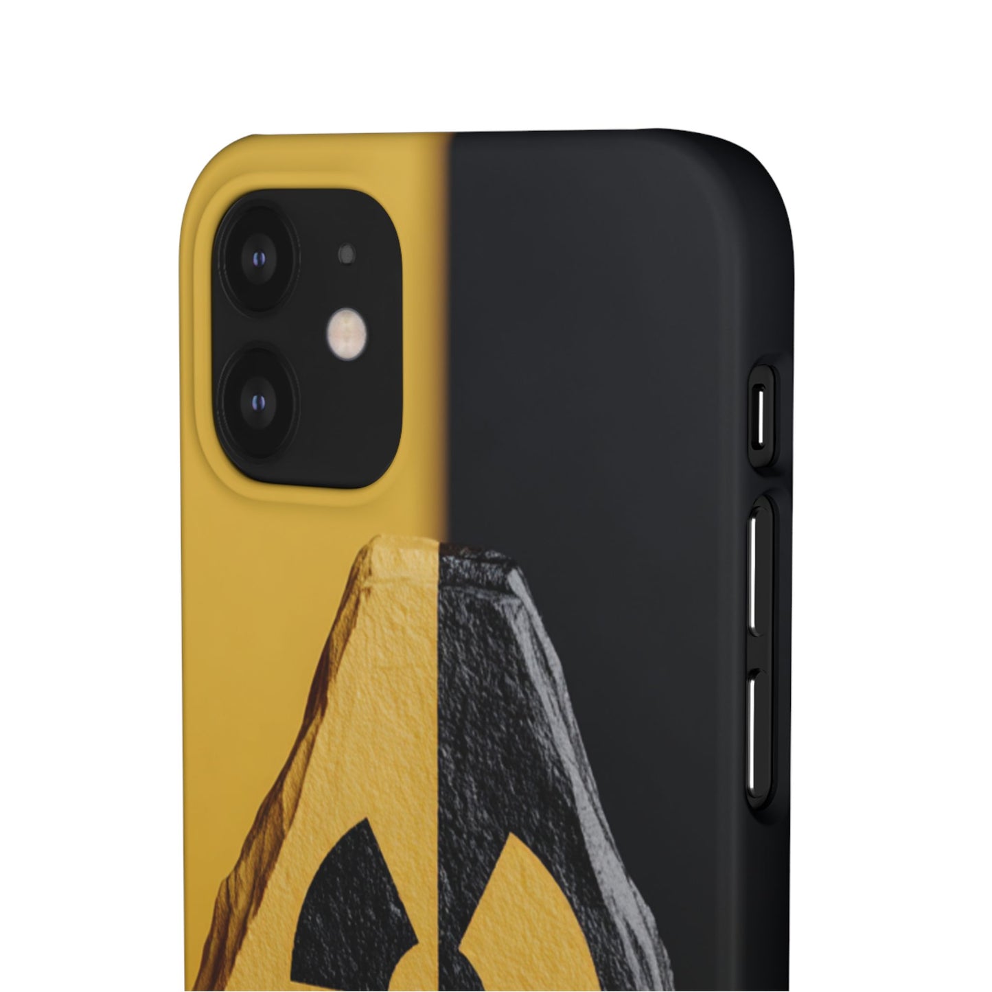 Bold Graphic Snap Case, Radiation Symbol Phone Cover, Trendy Phone Accessory, Unique Gift for Tech Lovers, Stylish Mobile Case