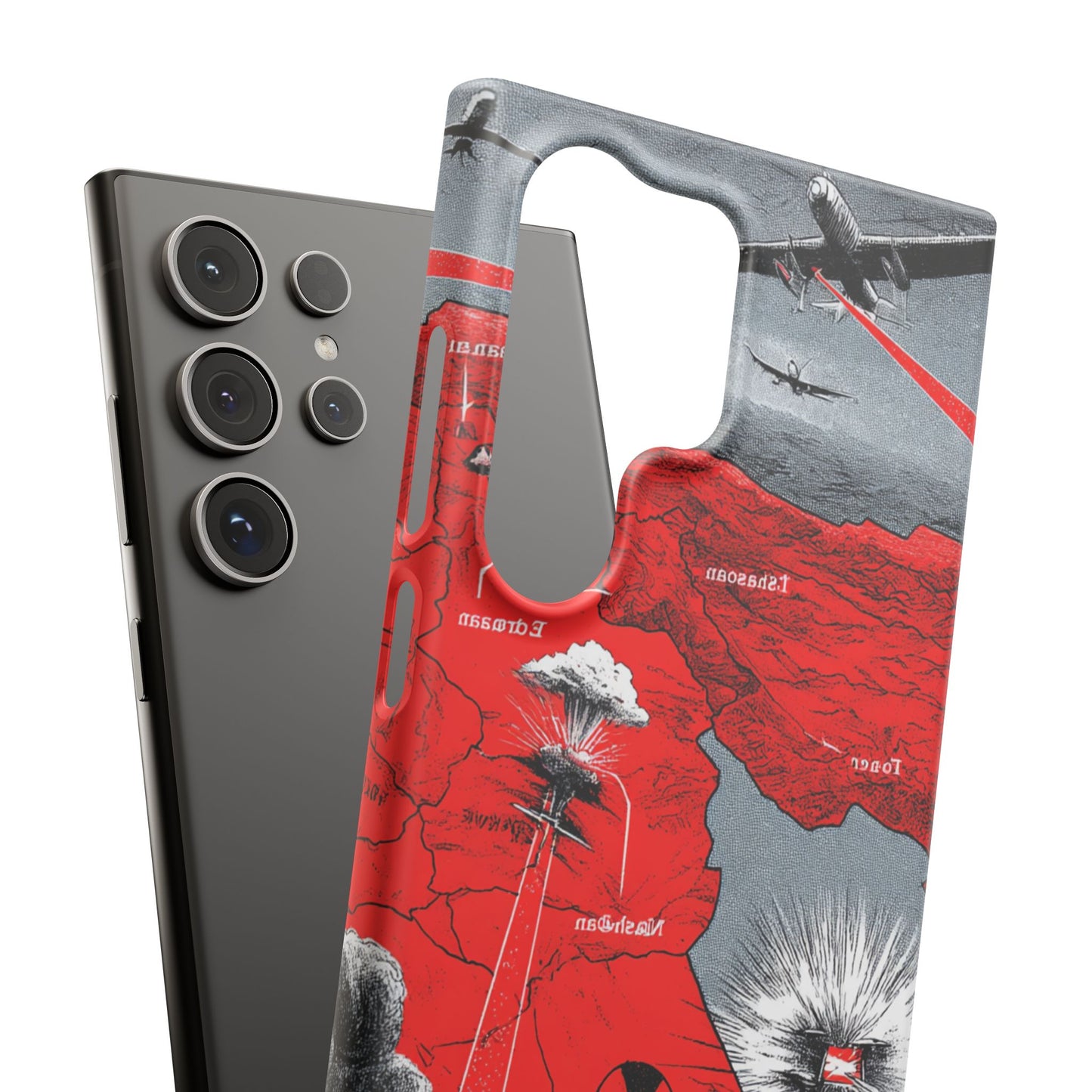 Bold Graphic Snap Case with Dramatic Design, Unique Phone Cover, Artistic Protection for iPhone, Trendy Gadget Gift, Edgy Tech Accessory