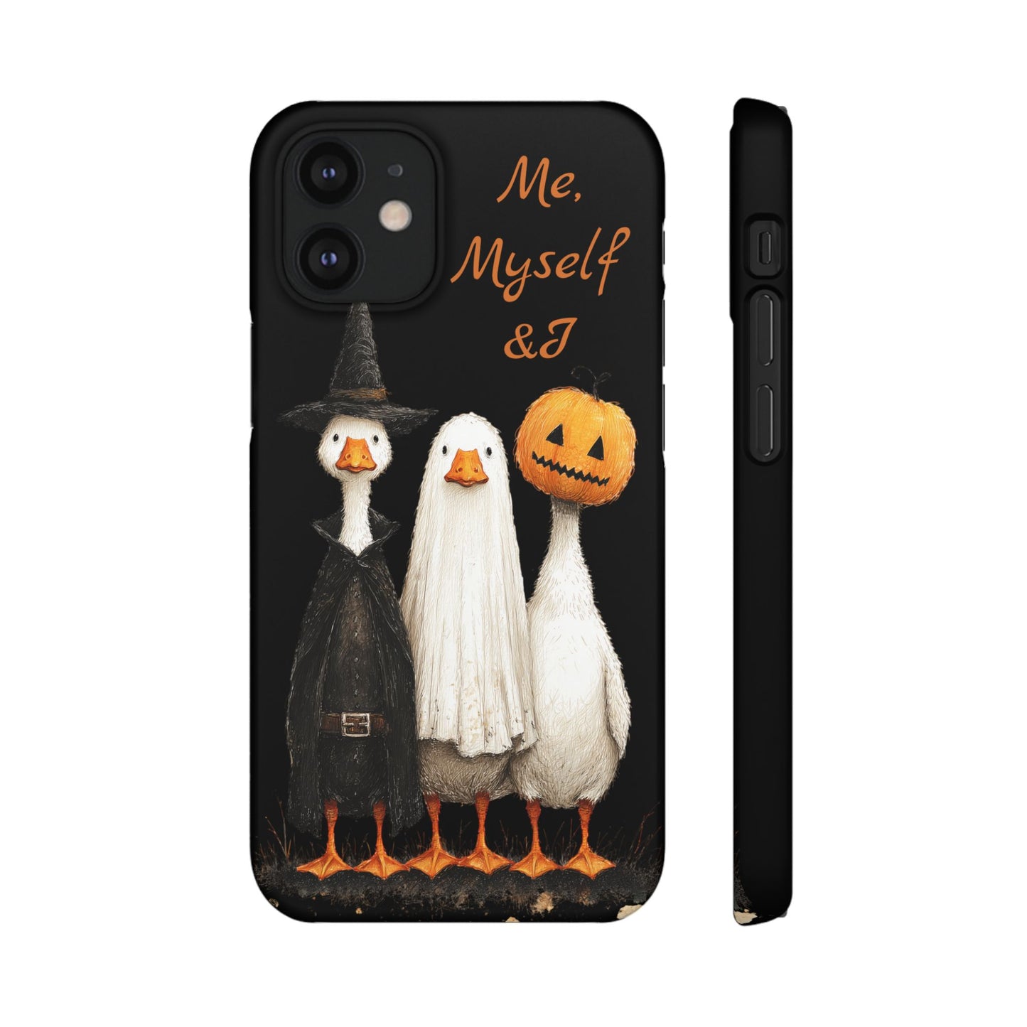 Halloween Goose Snap Case, Funny Goose Phone Case, Fall Accessories, Cute Halloween Gift, Me Myself & I Design