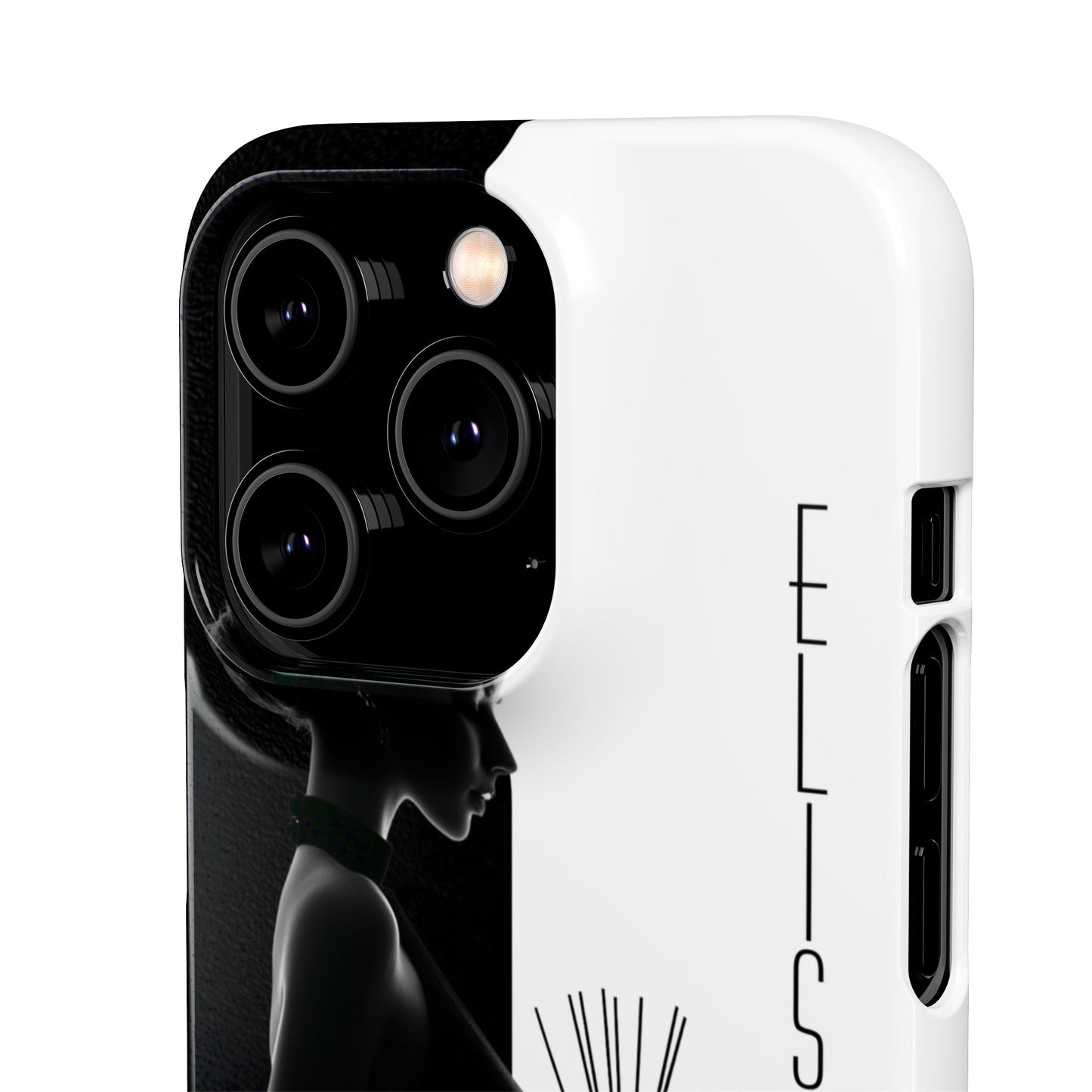 Custom Black and White Snap Case for Women Phone Cover for iPhone and Samsung
