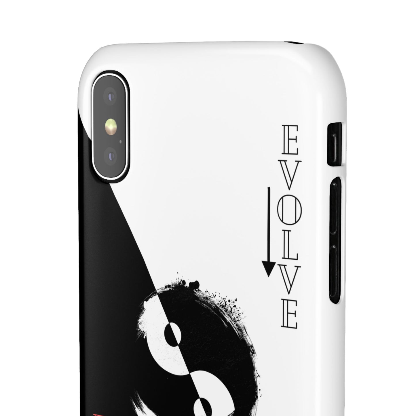 Yin Yang Evolve Black and White Snap Case Cover for iPhone and Samsung