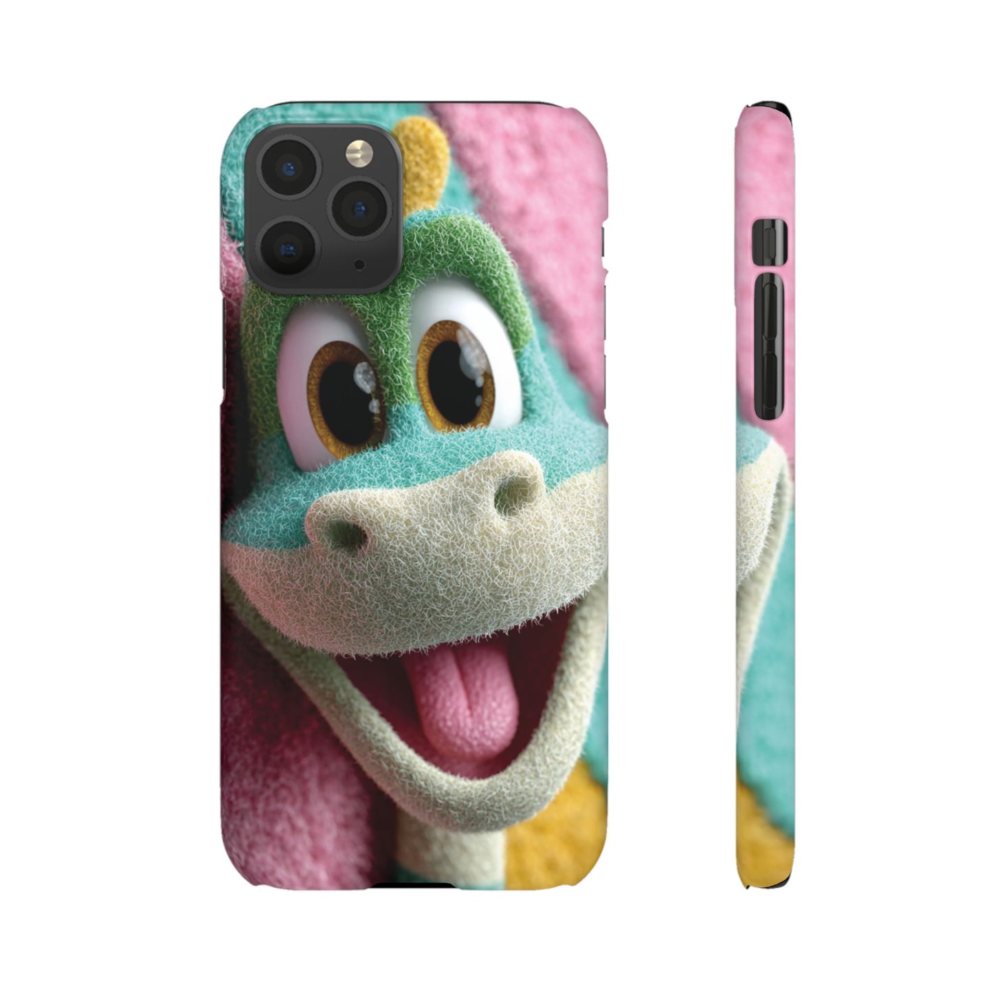 Fun Dino Snap Case for Kids | Cute Phone Cover | Colorful Mobile Accessory | Birthday Gift | Child's Tech Style