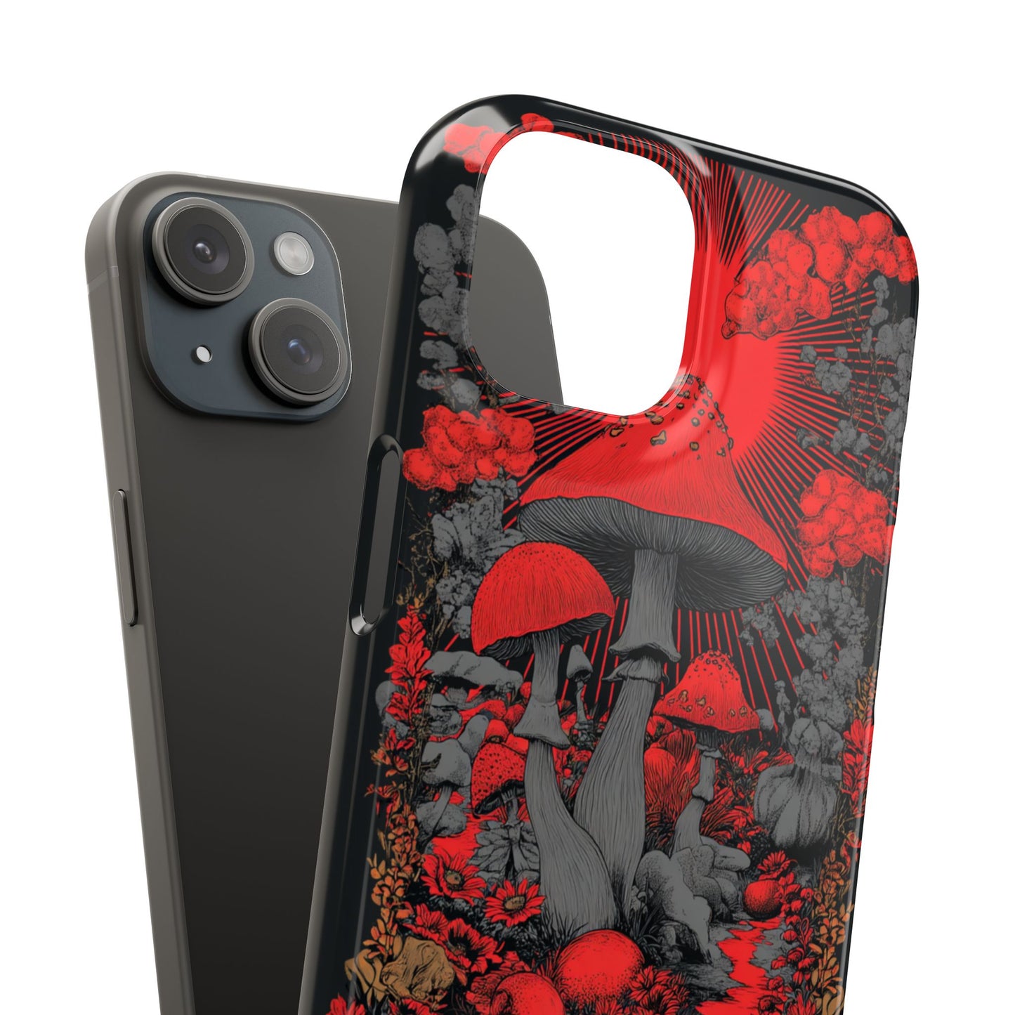 Fantasy Mushroom Snap Case Custom Phone Cover for iPhone and Samsung Mate and Glossy Avvialable