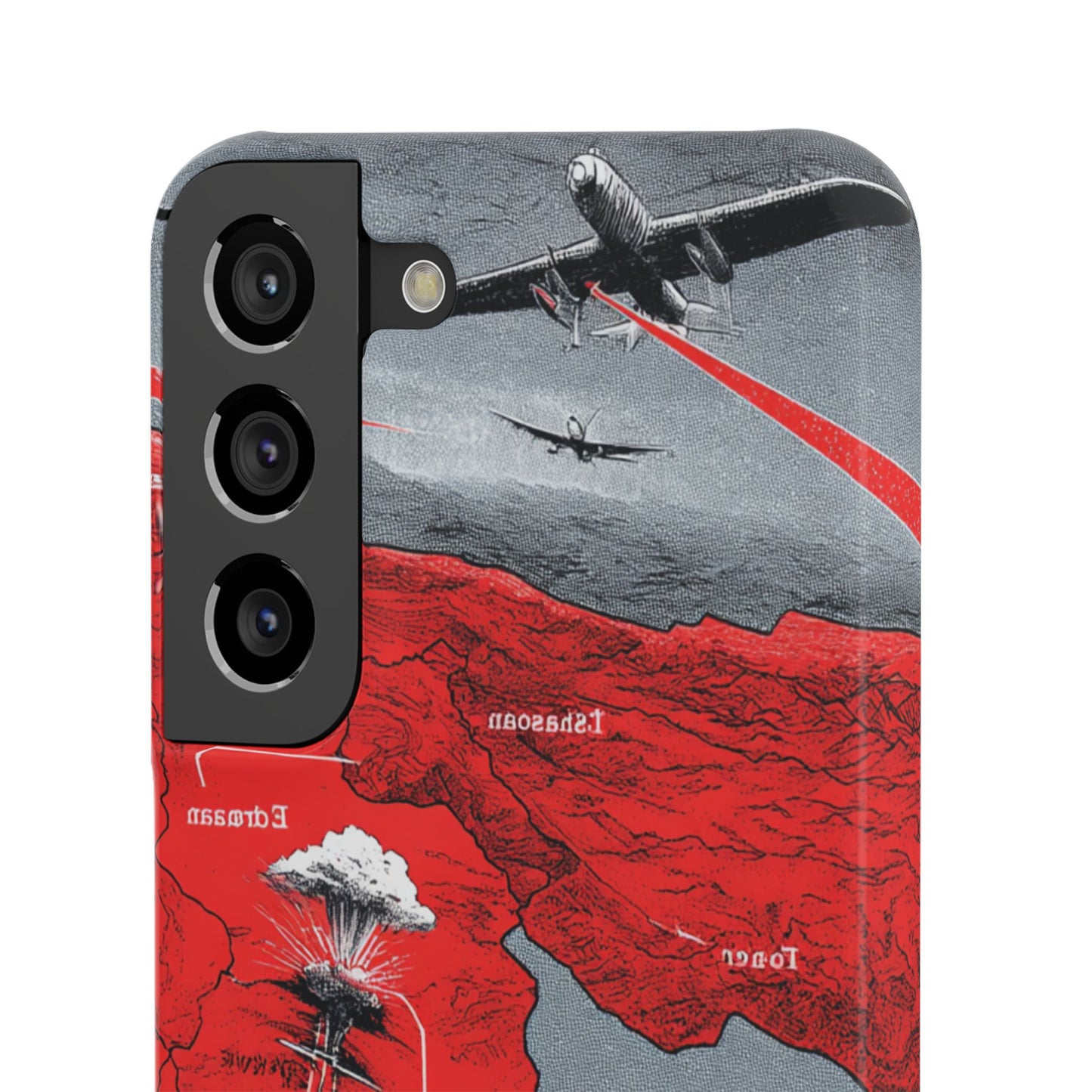 Bold Graphic Snap Case with Dramatic Design, Unique Phone Cover, Artistic Protection for iPhone, Trendy Gadget Gift, Edgy Tech Accessory