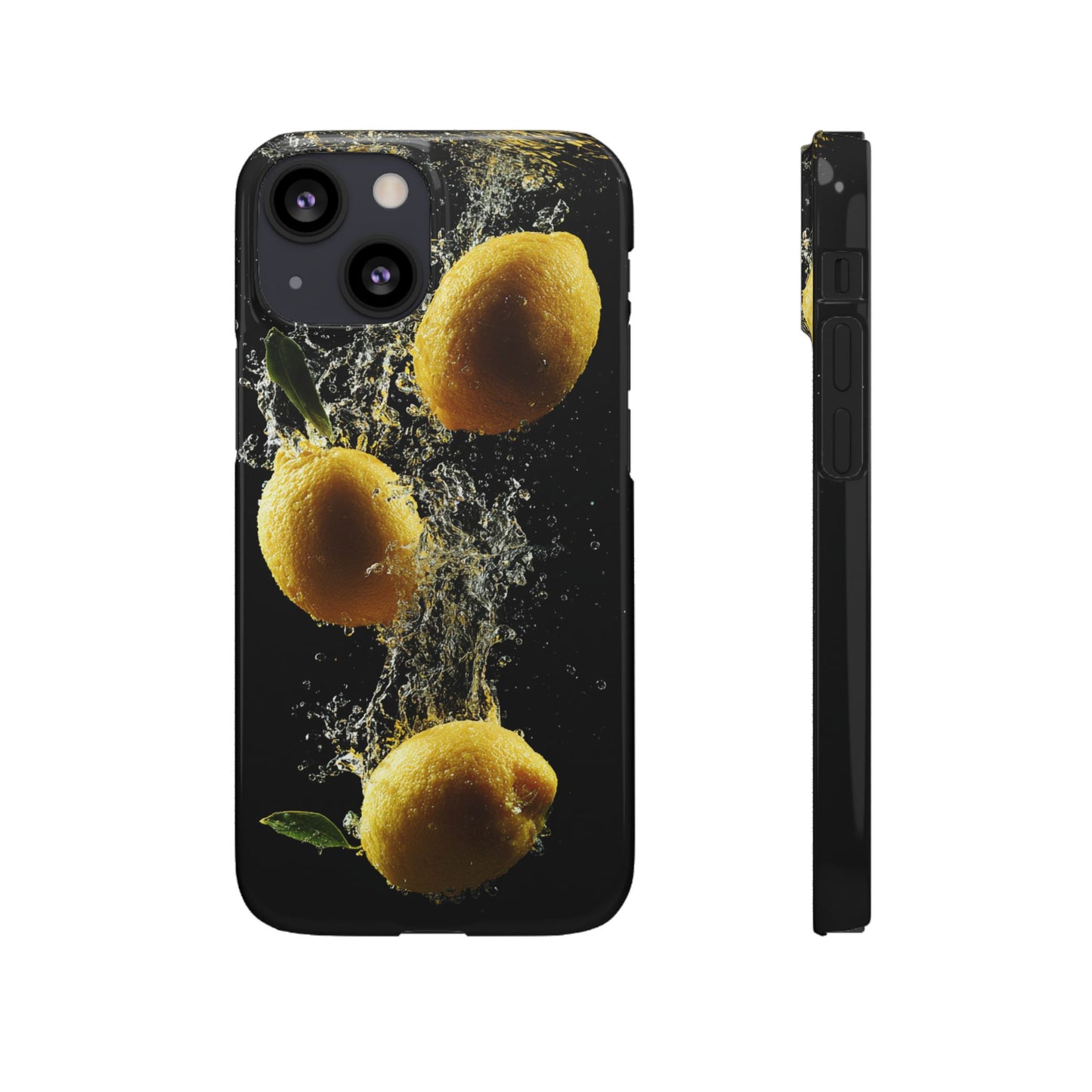 Lemon Splash Phone Case - Vibrant Snap Case, Fruit Lover Gift, Summer Vibes, Kitchen Decor, Unique Phone Accessories