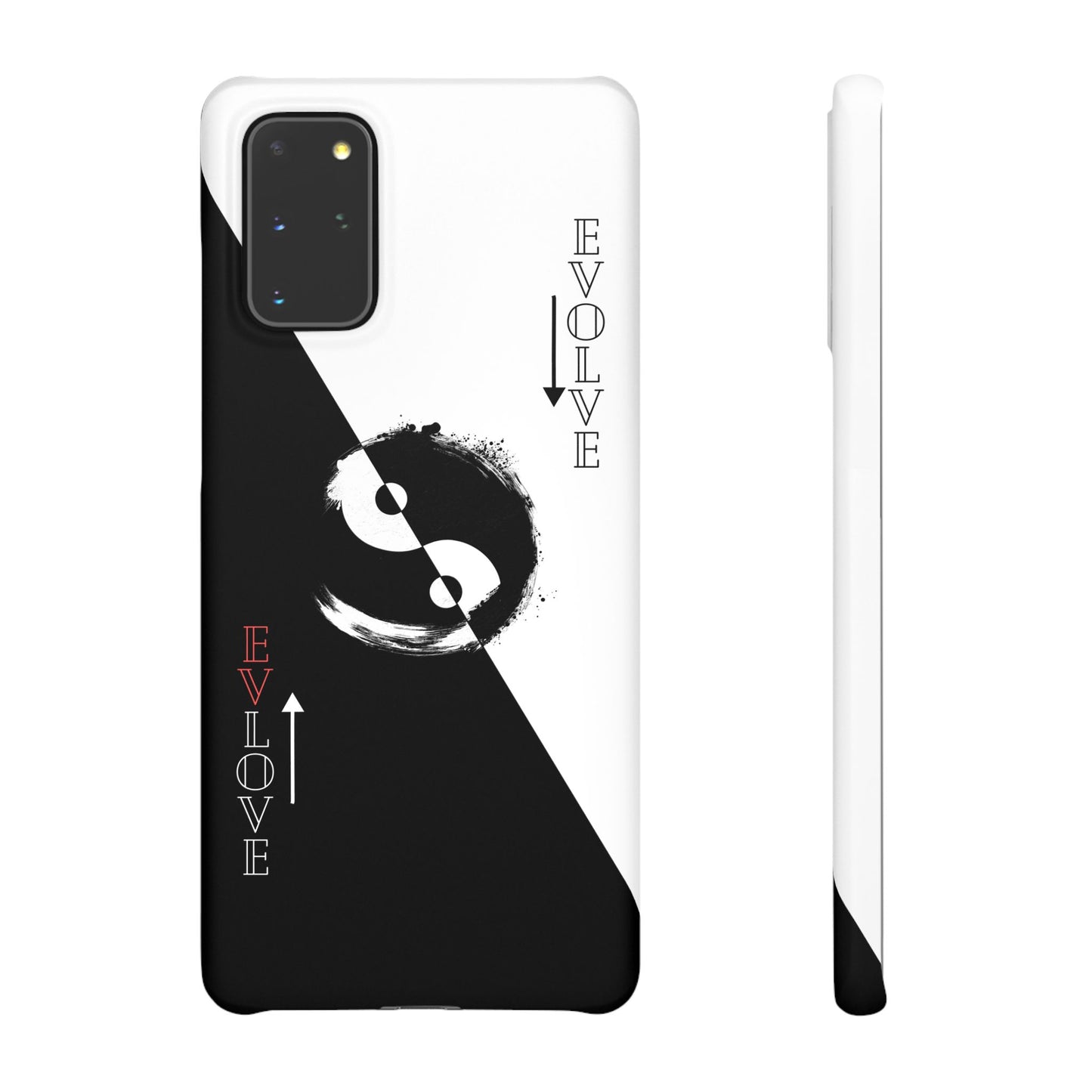 Yin Yang Evolve Black and White Snap Case Cover for iPhone and Samsung