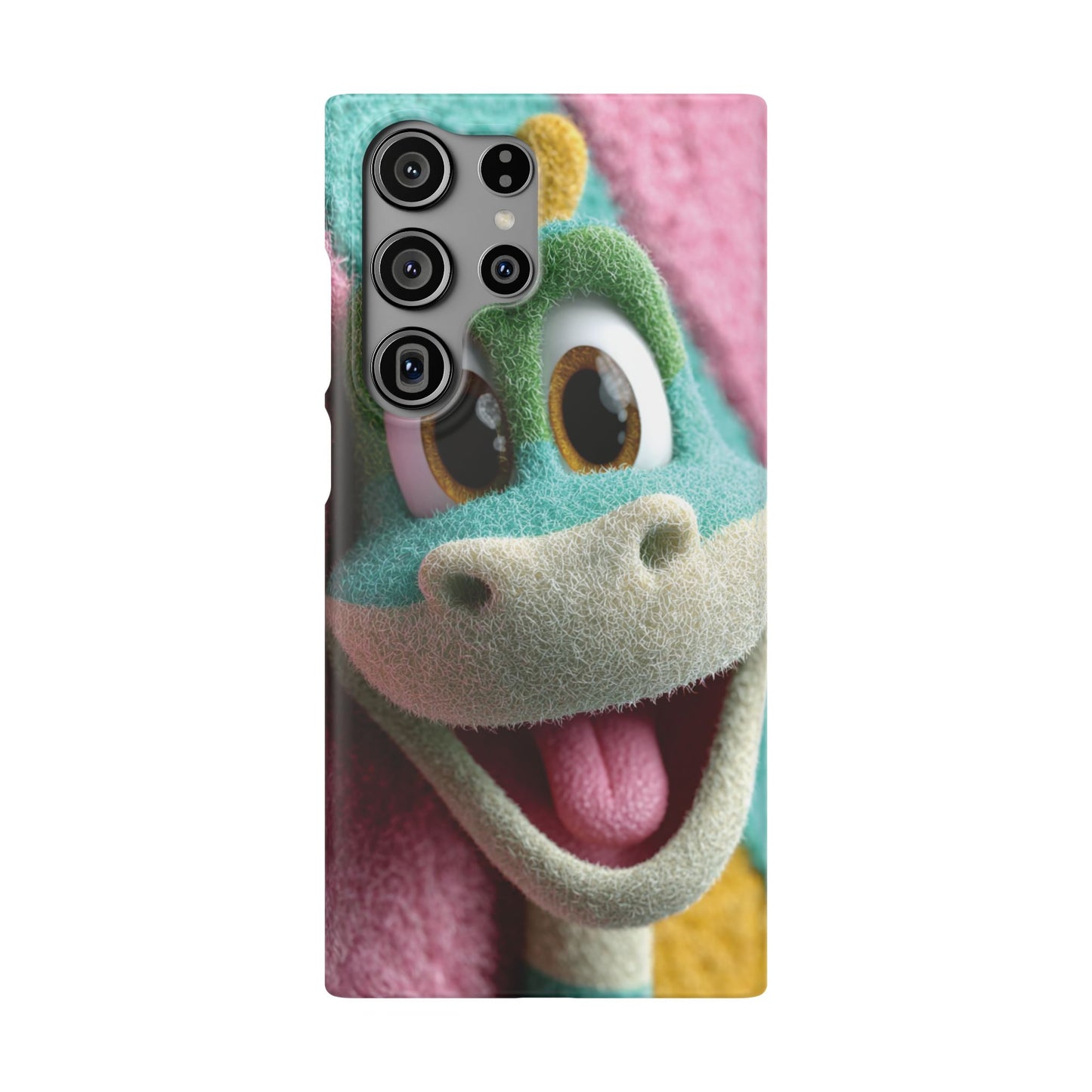 Fun Dino Snap Case for Kids | Cute Phone Cover | Colorful Mobile Accessory | Birthday Gift | Child's Tech Style