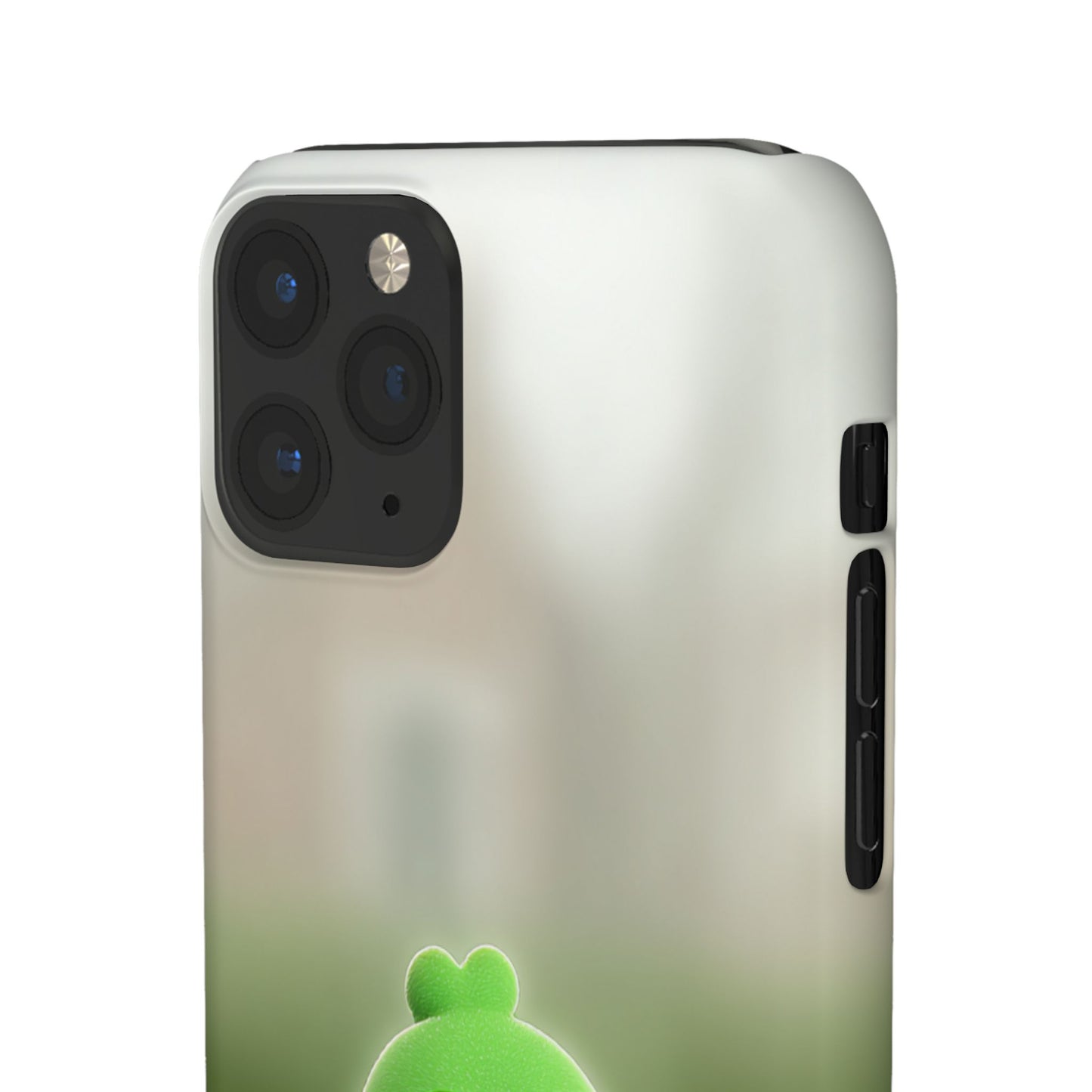 Cute Green Creature Phone Case, Snap Cases, Green Monster Phone Cover, Fun Phone Accessory, Playful Gift for Kids