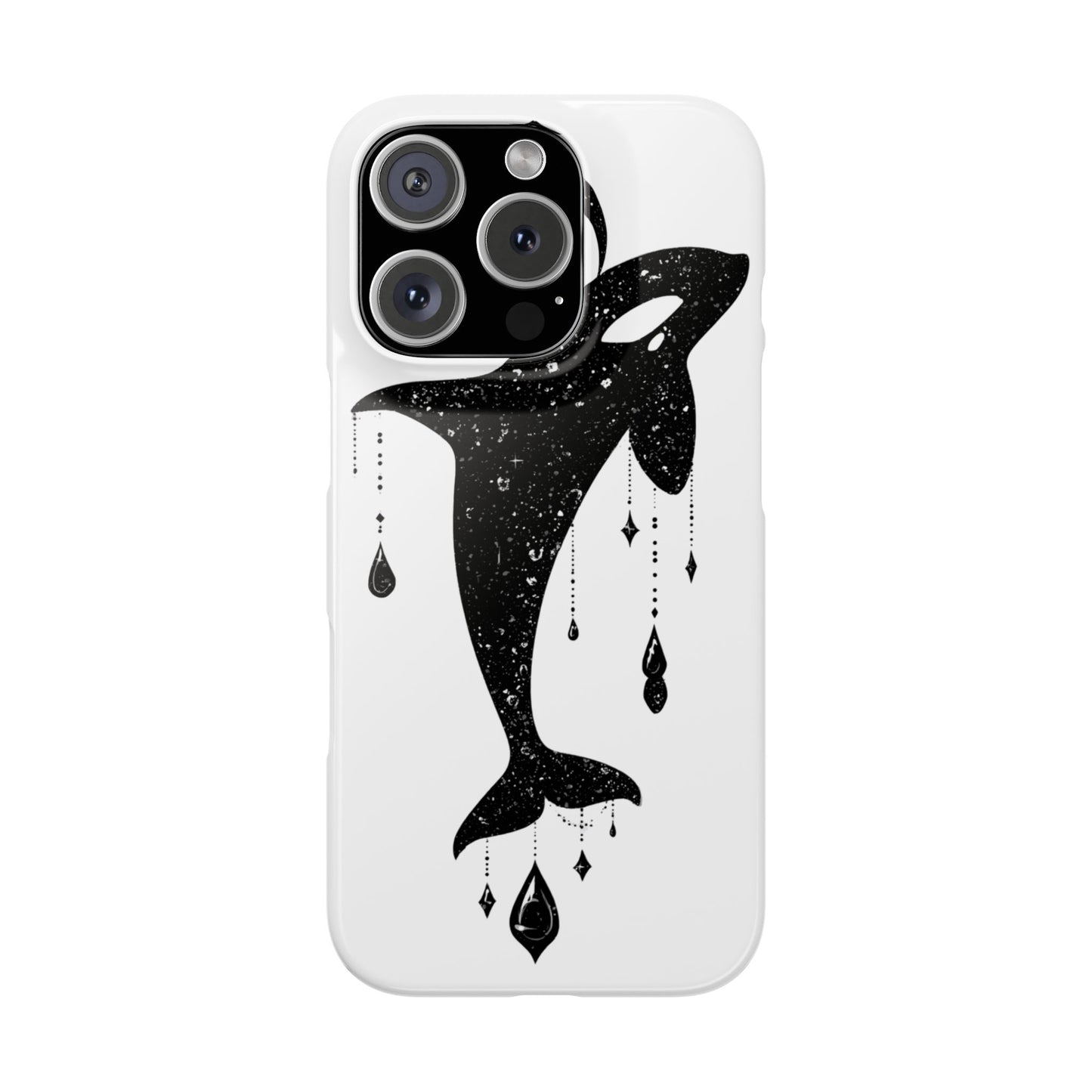 Celestial Orca Snap Case | Phone Cover, Whale Lover Gift, Cosmic Decor, Unique Art, Ocean Vibe