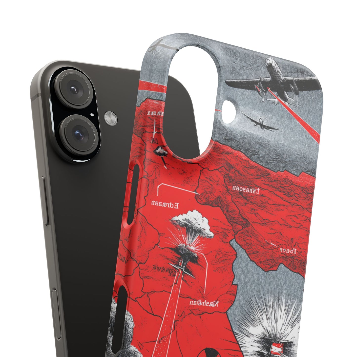 Bold Graphic Snap Case with Dramatic Design, Unique Phone Cover, Artistic Protection for iPhone, Trendy Gadget Gift, Edgy Tech Accessory