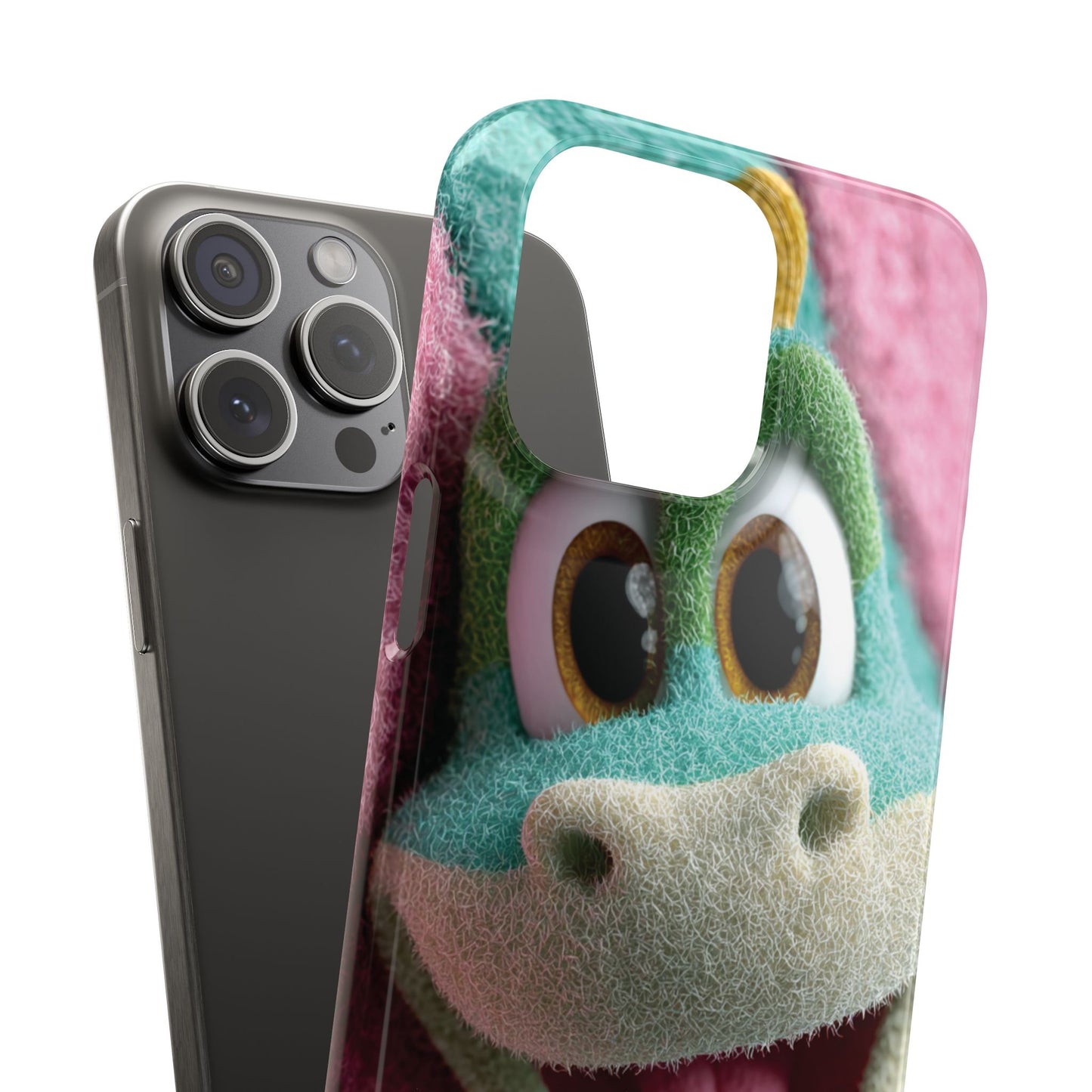 Fun Dino Snap Case for Kids | Cute Phone Cover | Colorful Mobile Accessory | Birthday Gift | Child's Tech Style