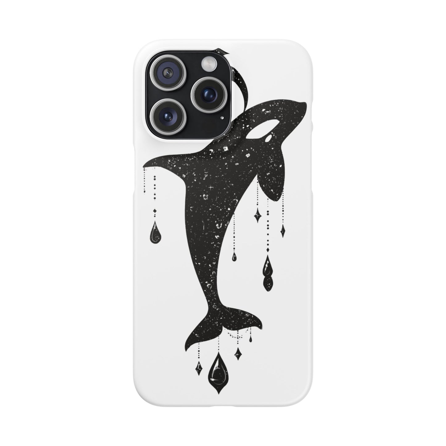 Celestial Orca Snap Case | Phone Cover, Whale Lover Gift, Cosmic Decor, Unique Art, Ocean Vibe