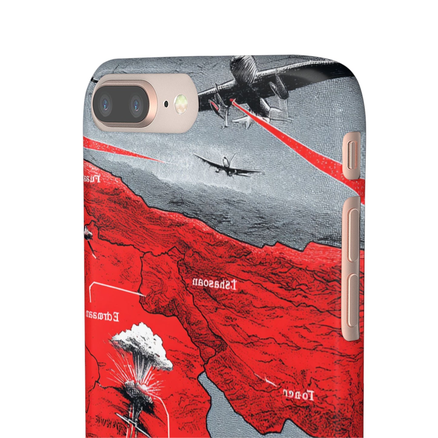 Bold Graphic Snap Case with Dramatic Design, Unique Phone Cover, Artistic Protection for iPhone, Trendy Gadget Gift, Edgy Tech Accessory