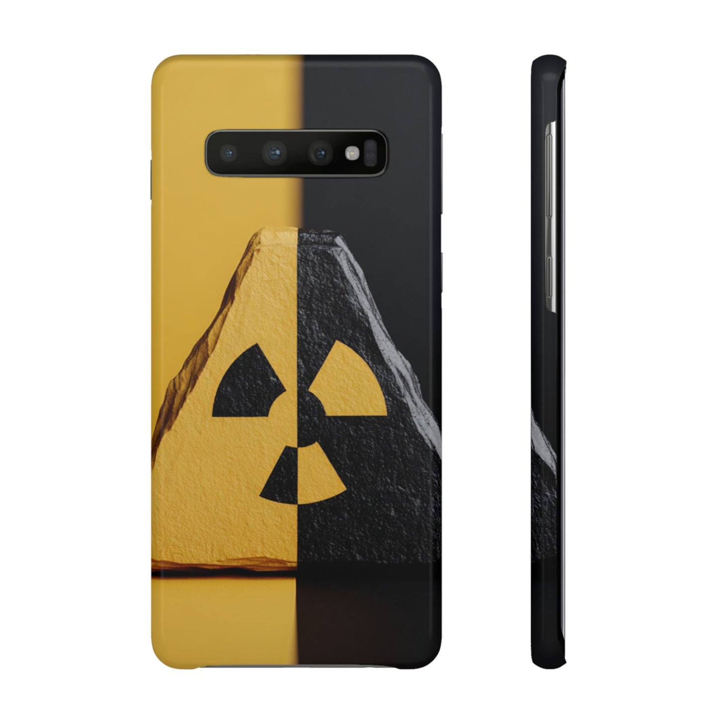 Bold Graphic Snap Case, Radiation Symbol Phone Cover, Trendy Phone Accessory, Unique Gift for Tech Lovers, Stylish Mobile Case