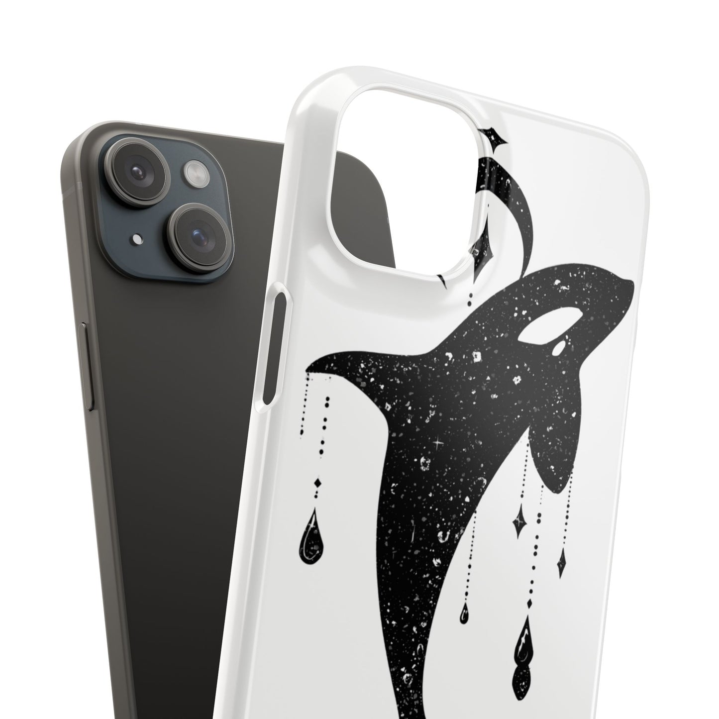 Celestial Orca Snap Case | Phone Cover, Whale Lover Gift, Cosmic Decor, Unique Art, Ocean Vibe