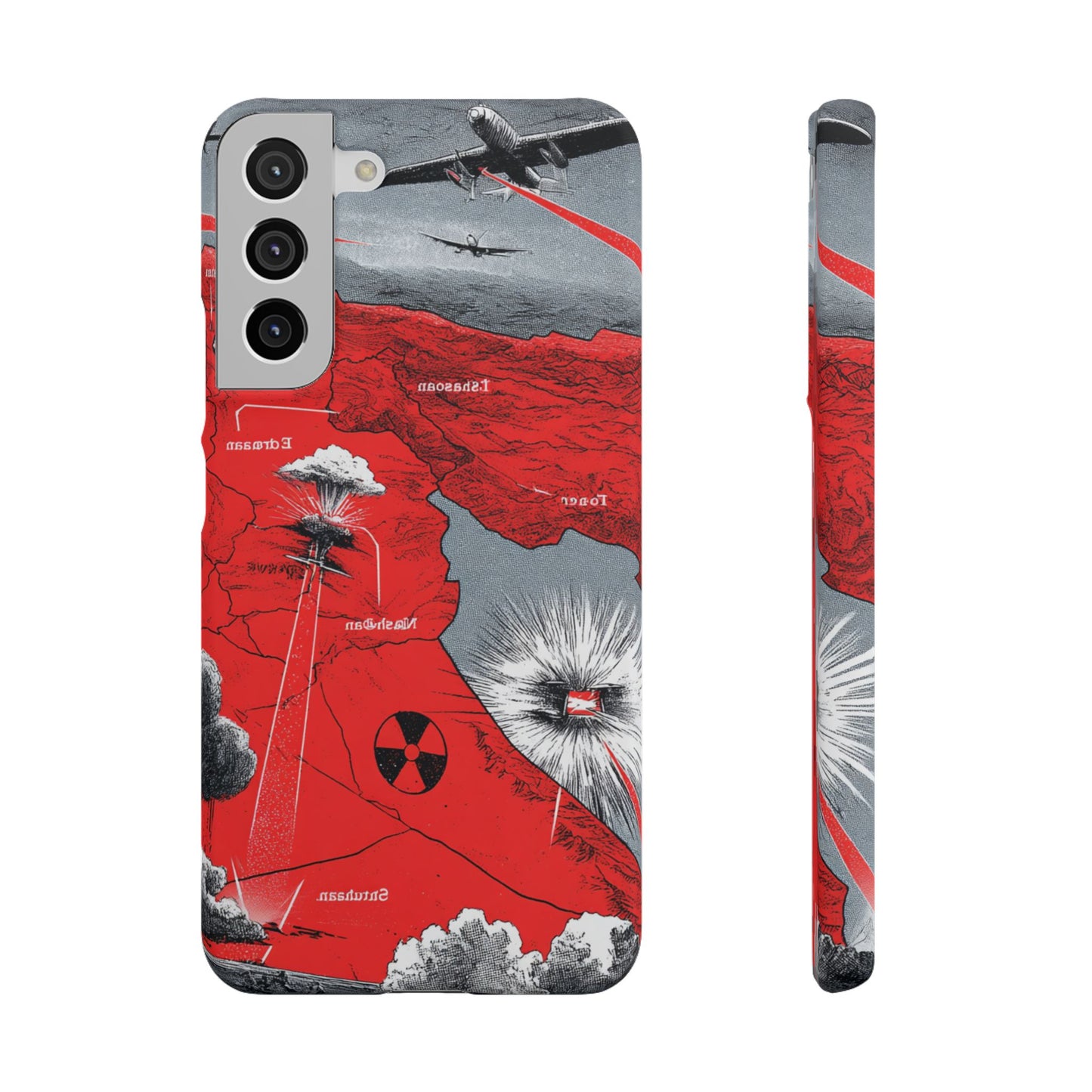 Bold Graphic Snap Case with Dramatic Design, Unique Phone Cover, Artistic Protection for iPhone, Trendy Gadget Gift, Edgy Tech Accessory
