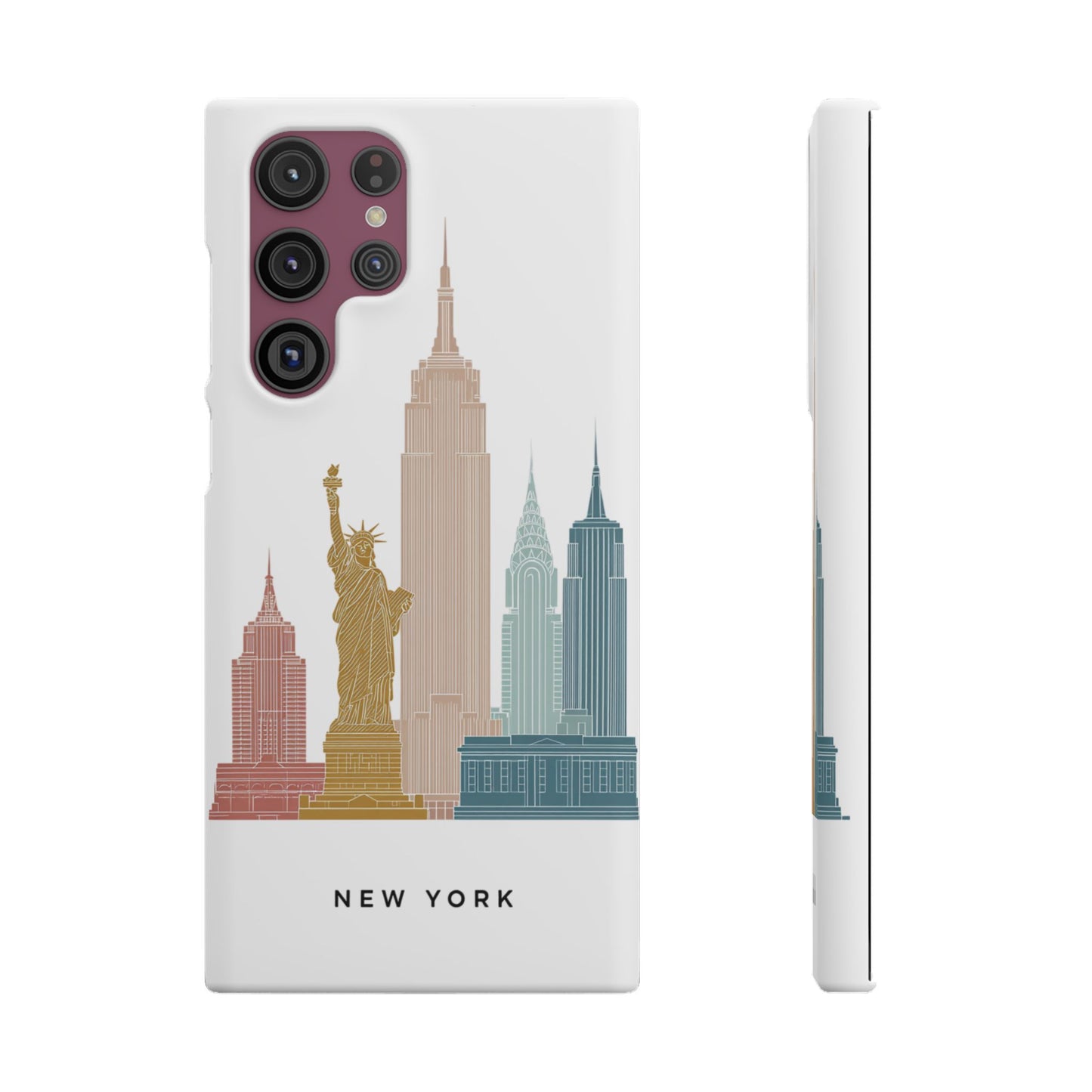 Stylish New York Snap Case, Urban Phone Cover, Cityscape Phone Case, Gift for Travelers, Trendy Protective Case