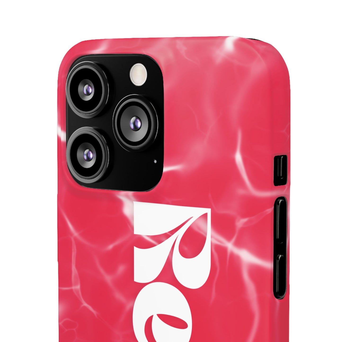 Vibrant Red Snap Case for iPhone, Trendy Phone Cover, Gift for Her, Summer Accessory, Stylish Tech Protection