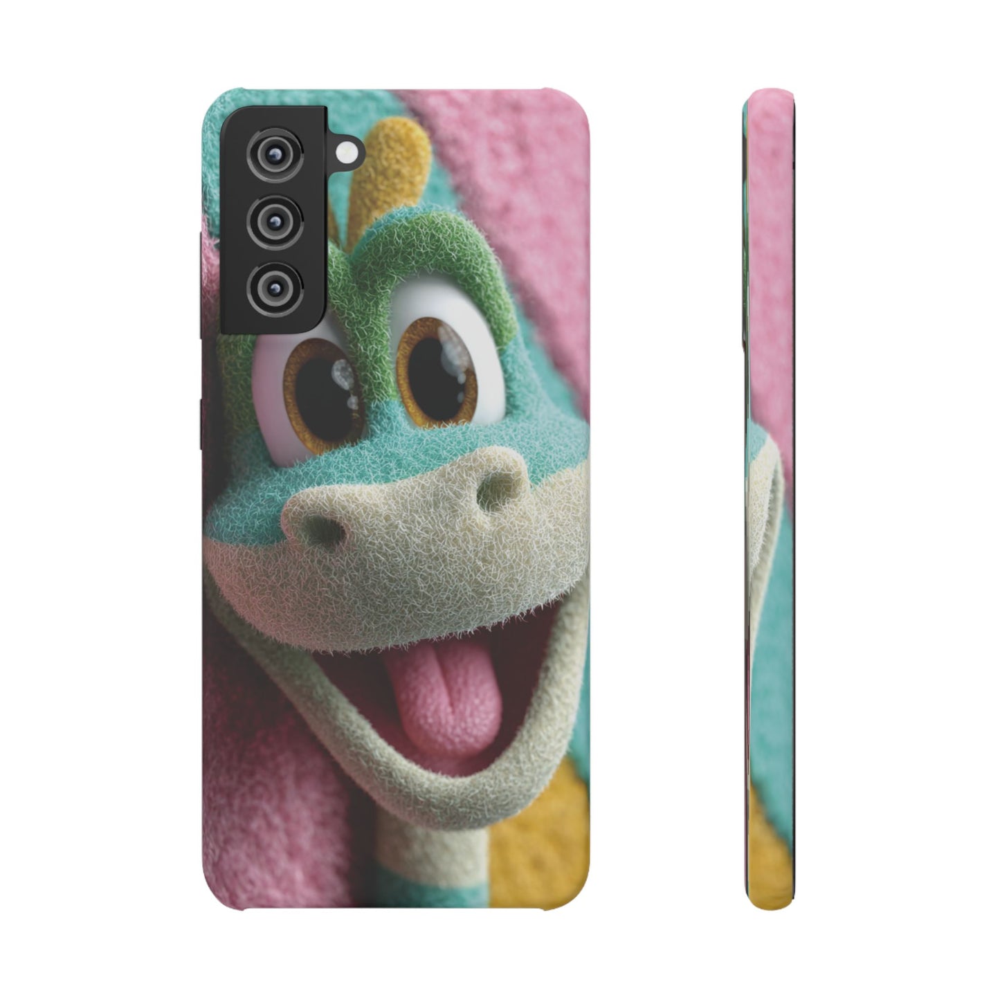 Fun Dino Snap Case for Kids | Cute Phone Cover | Colorful Mobile Accessory | Birthday Gift | Child's Tech Style