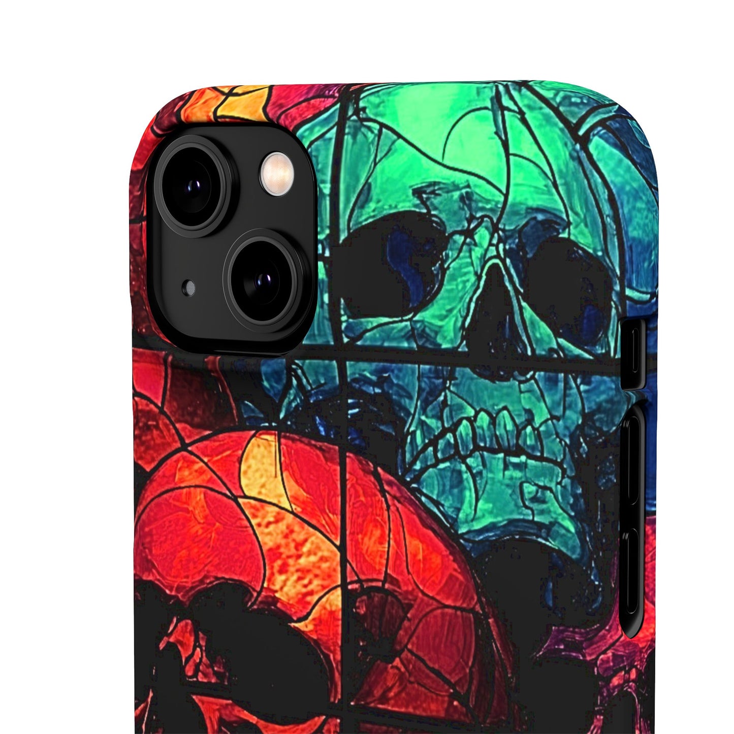 Halloween Custom Requiem Skull Snap Case Phone Cover for iPhone and Samsung