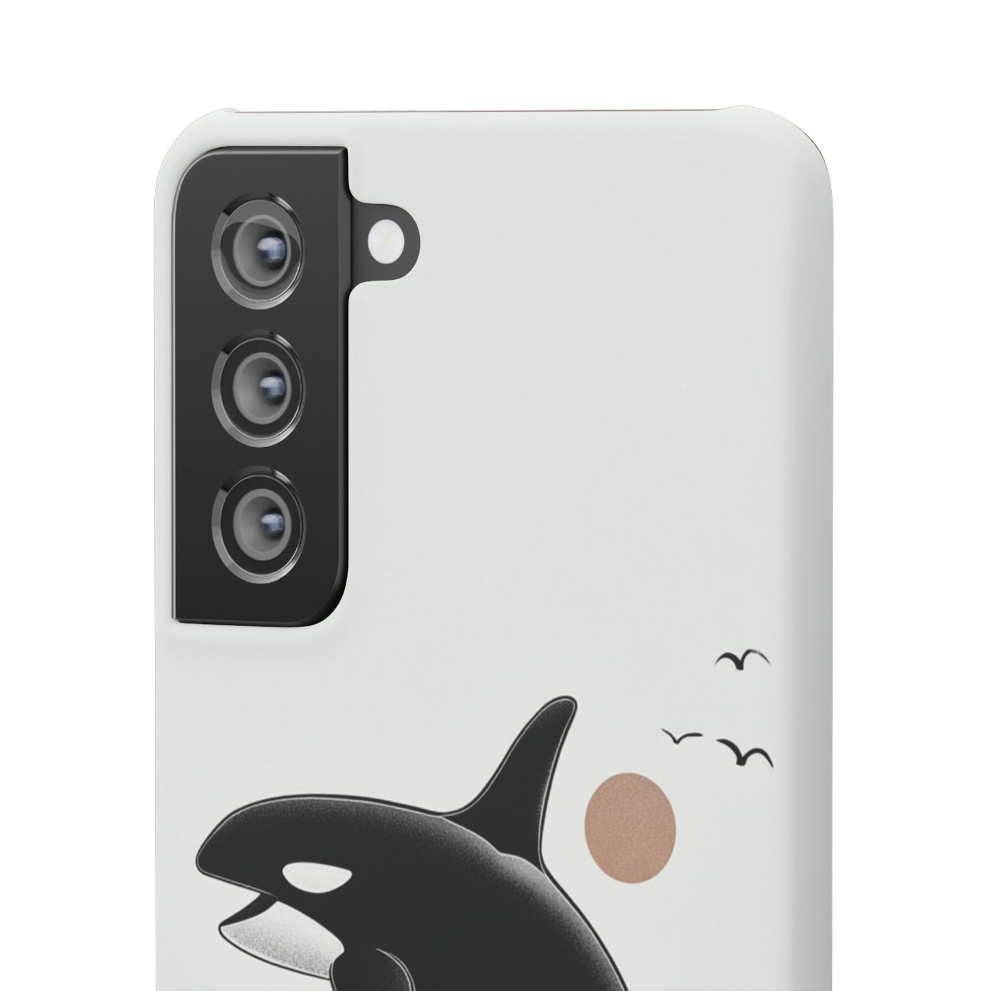 Whale Splash Phone Case | Ocean Lover Gift, Marine Art, Snap Cases, Cute Whale Design, Custom Phone Accessories