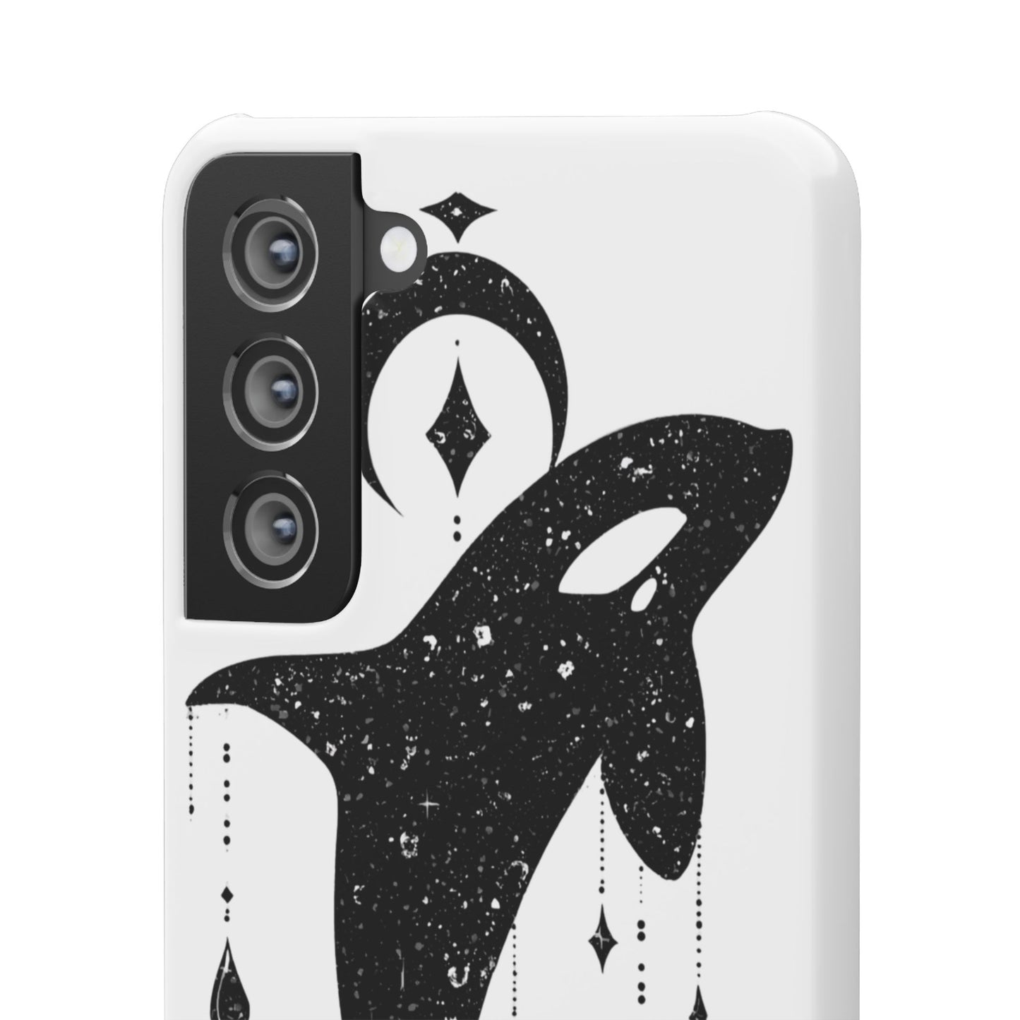 Celestial Orca Snap Case | Phone Cover, Whale Lover Gift, Cosmic Decor, Unique Art, Ocean Vibe