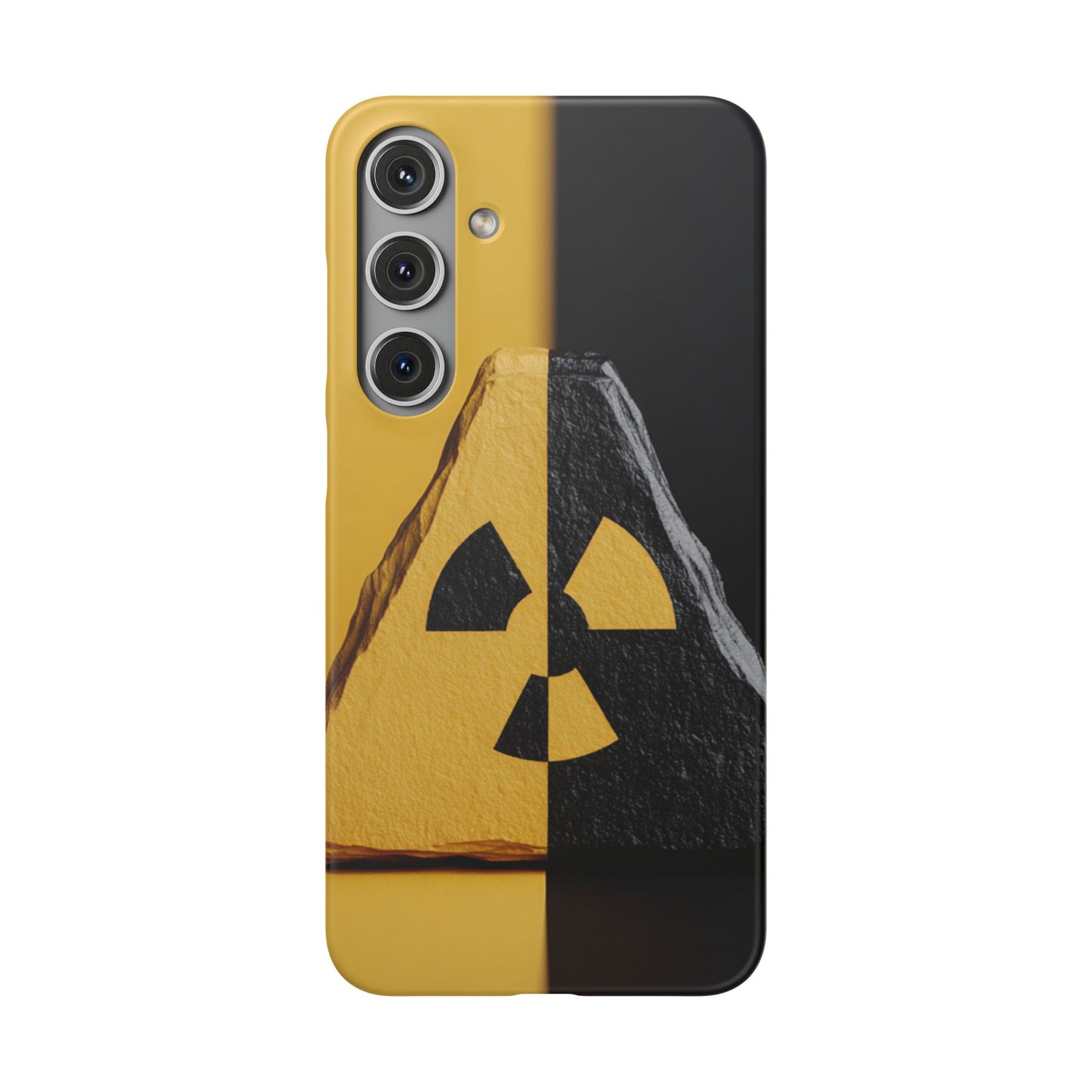 Bold Graphic Snap Case, Radiation Symbol Phone Cover, Trendy Phone Accessory, Unique Gift for Tech Lovers, Stylish Mobile Case