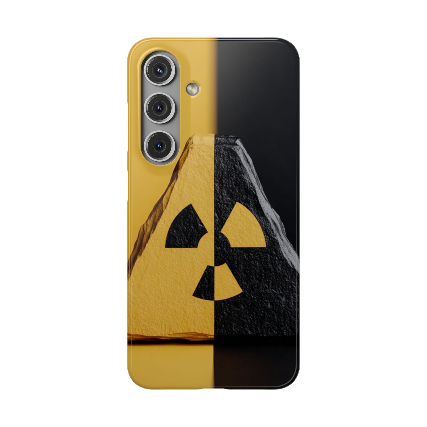 Bold Graphic Snap Case, Radiation Symbol Phone Cover, Trendy Phone Accessory, Unique Gift for Tech Lovers, Stylish Mobile Case