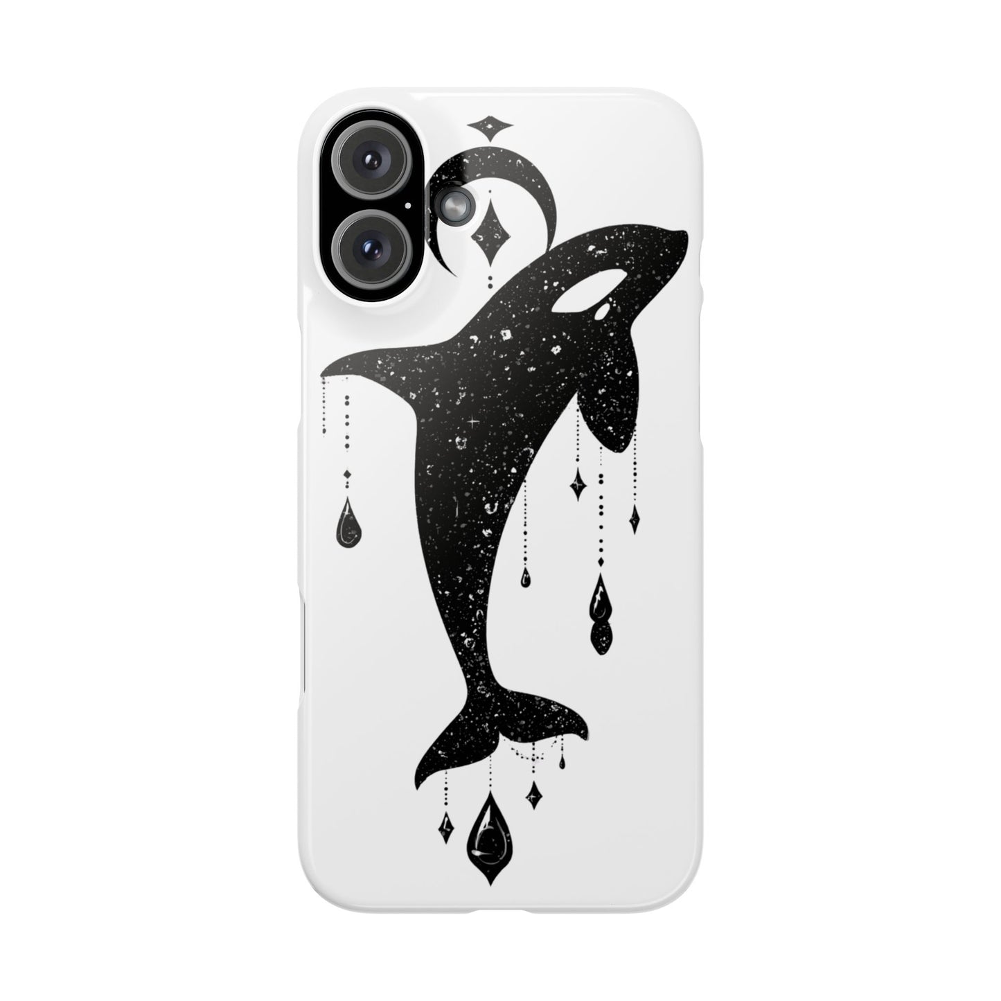 Celestial Orca Snap Case | Phone Cover, Whale Lover Gift, Cosmic Decor, Unique Art, Ocean Vibe