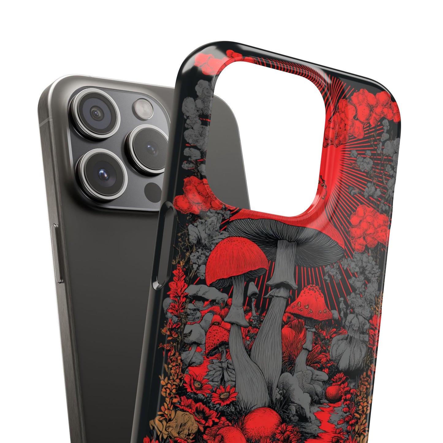 Fantasy Mushroom Snap Case Custom Phone Cover for iPhone and Samsung Mate and Glossy Avvialable