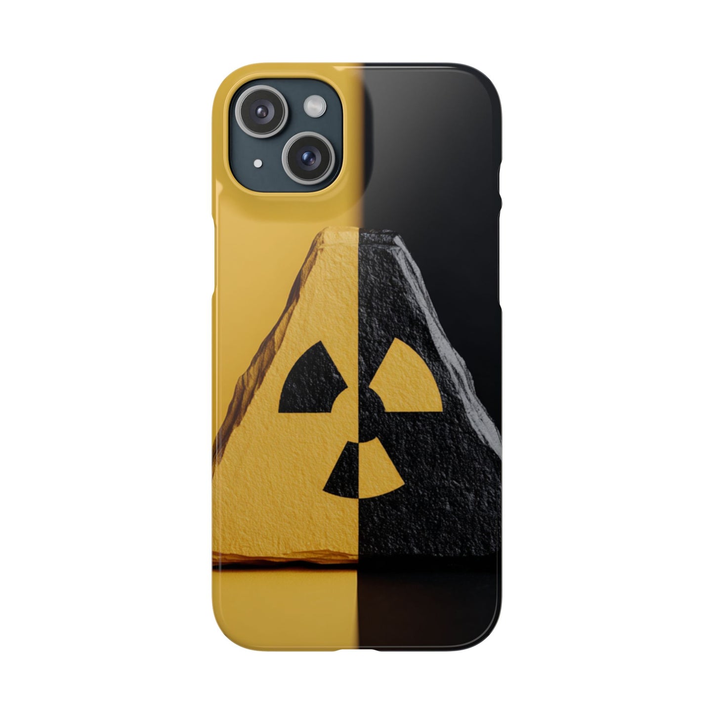 Bold Graphic Snap Case, Radiation Symbol Phone Cover, Trendy Phone Accessory, Unique Gift for Tech Lovers, Stylish Mobile Case