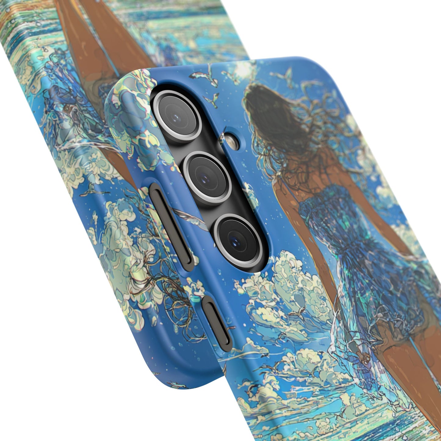 Summer Breeze Snap Case, Ocean Art Phone Cover, Beach Vibes Cell Case, Gift for Her, Custom Phone Accessory