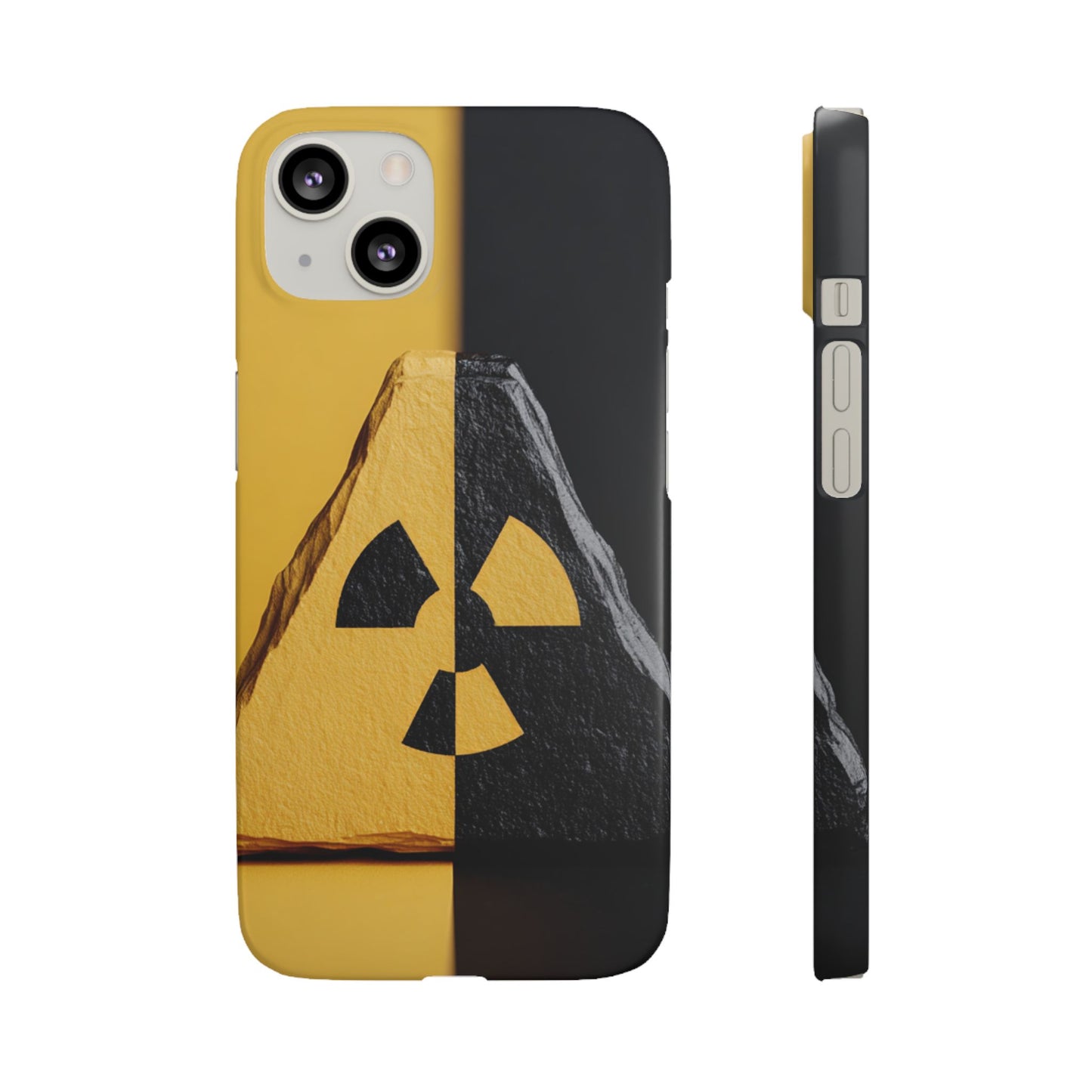 Bold Graphic Snap Case, Radiation Symbol Phone Cover, Trendy Phone Accessory, Unique Gift for Tech Lovers, Stylish Mobile Case