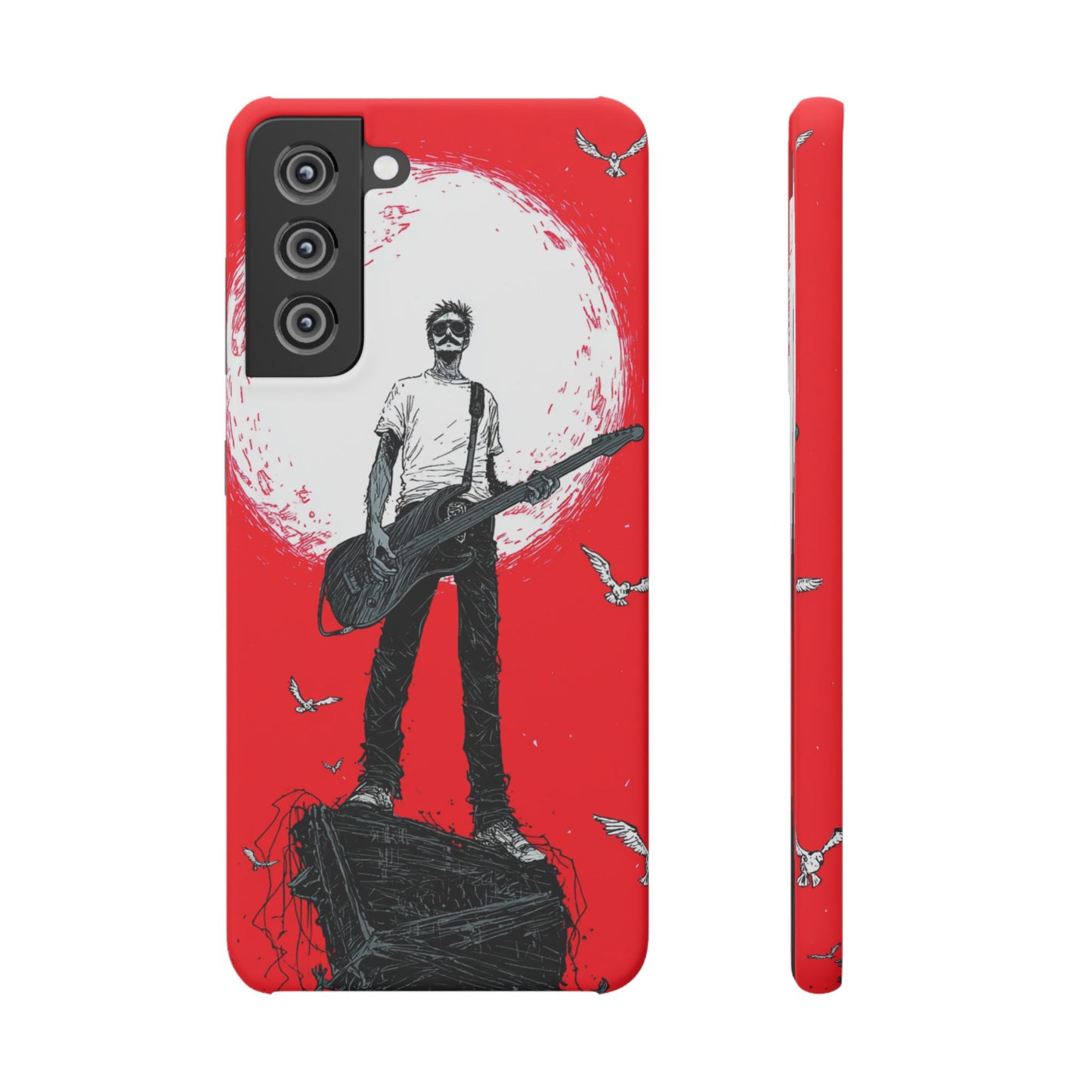 Rock & Roll Snap Cases - Music Lover's Phone Protection, Edgy Art, Gift for Guitarists, Cool Accessory for Teens