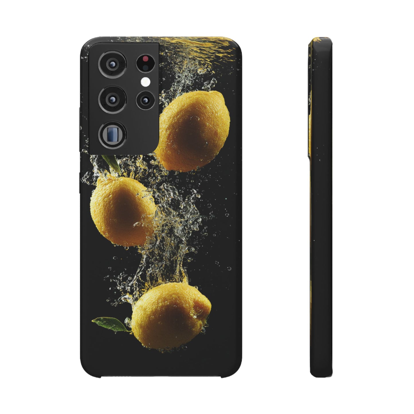 Lemon Splash Phone Case - Vibrant Snap Case, Fruit Lover Gift, Summer Vibes, Kitchen Decor, Unique Phone Accessories