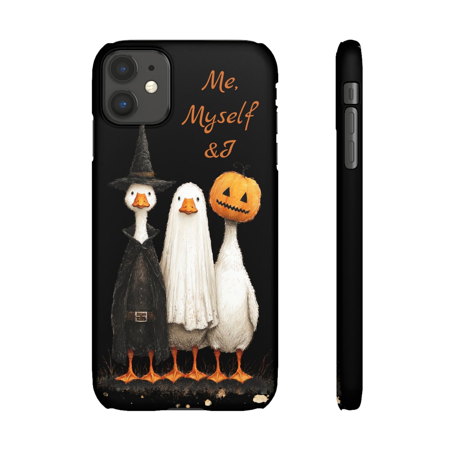 Halloween Goose Snap Case, Funny Goose Phone Case, Fall Accessories, Cute Halloween Gift, Me Myself & I Design