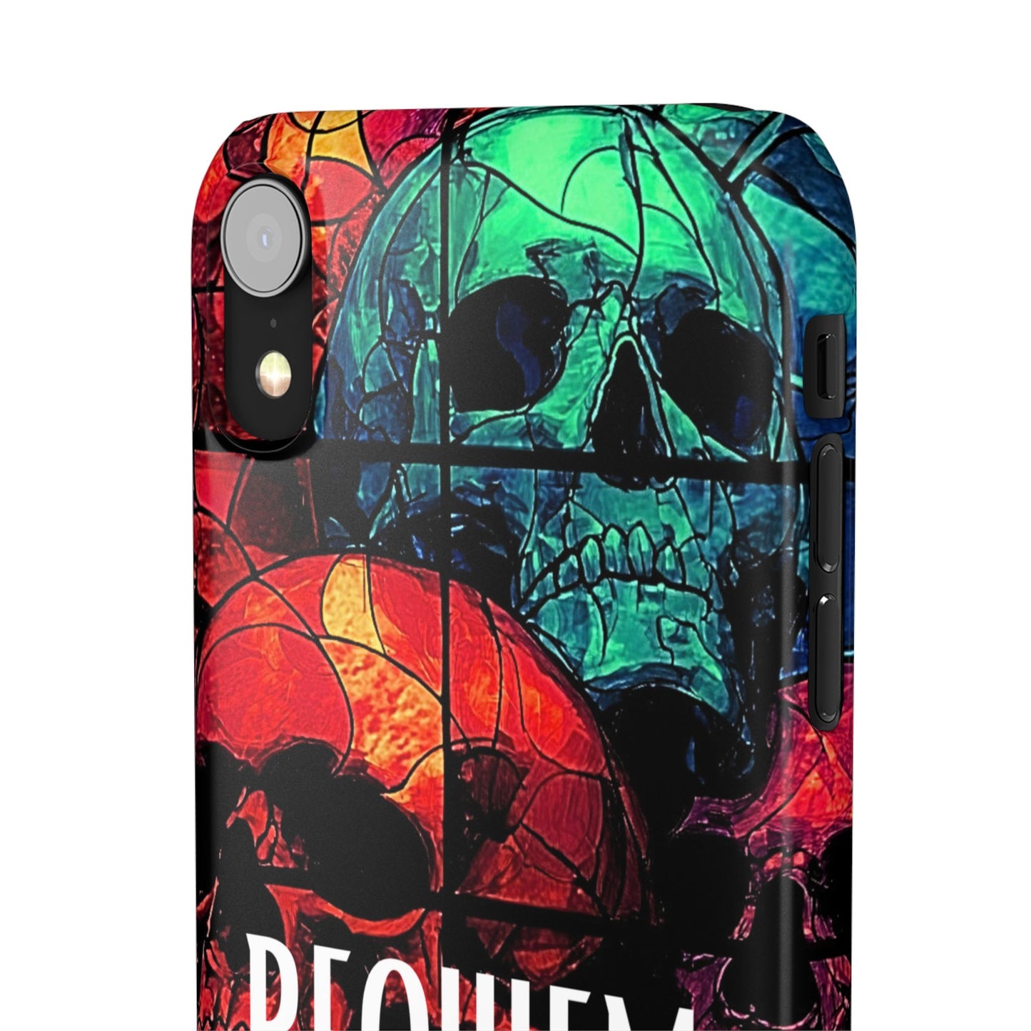 Halloween Custom Requiem Skull Snap Case Phone Cover for iPhone and Samsung