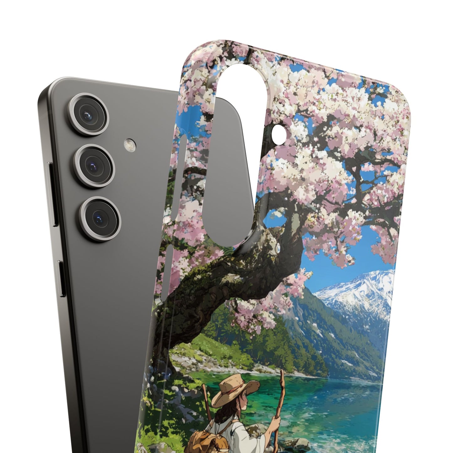 Nature-Inspired Snap Cases for Phone Protection, Floral Phone Covers, Cherry Blossom Aesthetic, Gifts for Nature Lovers, Spring Accessories