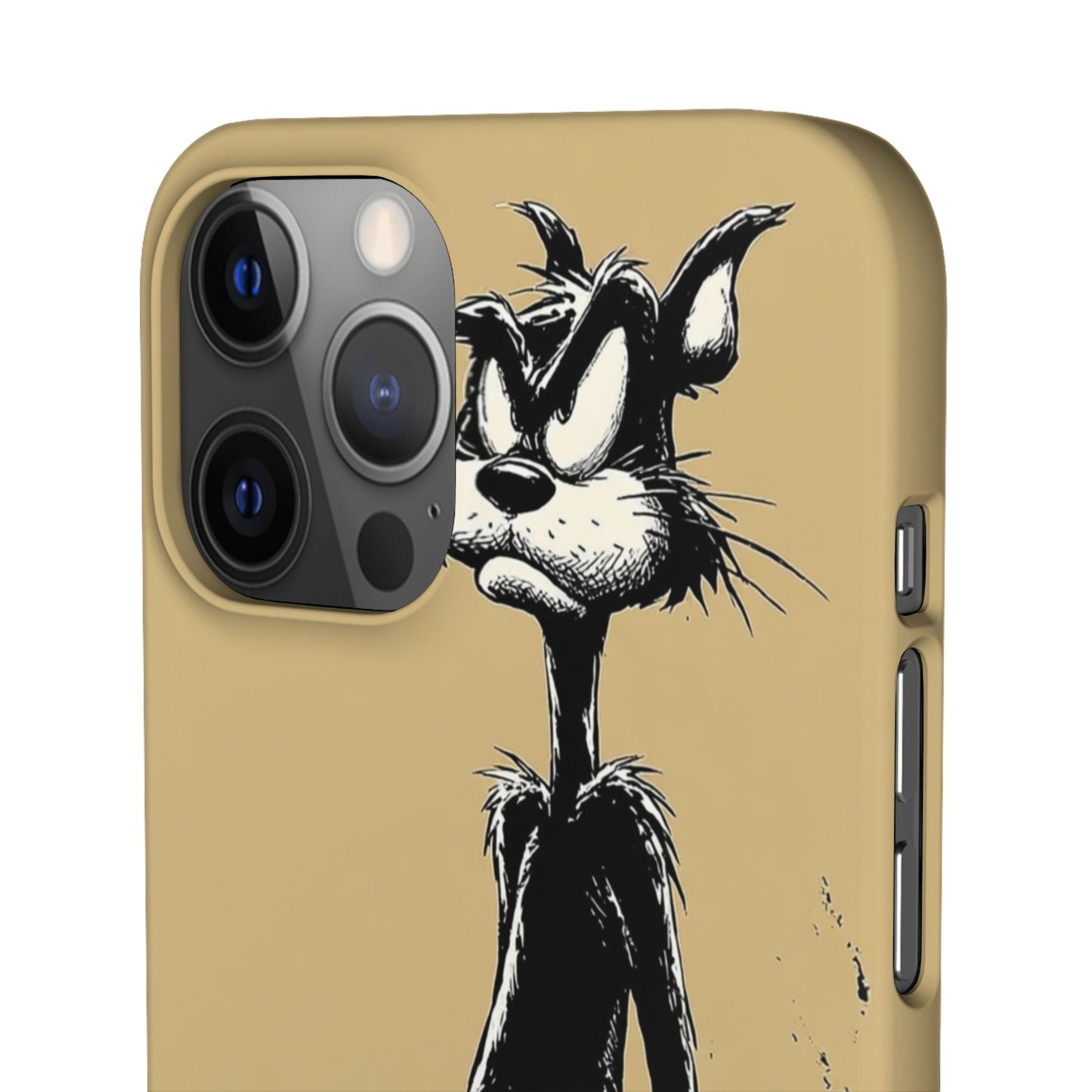 Whimsical Cartoon Snap Case, Fun Phone Cover, Unique Gift for Cat Lovers, Vibrant Art Case, Ideal for Birthdays