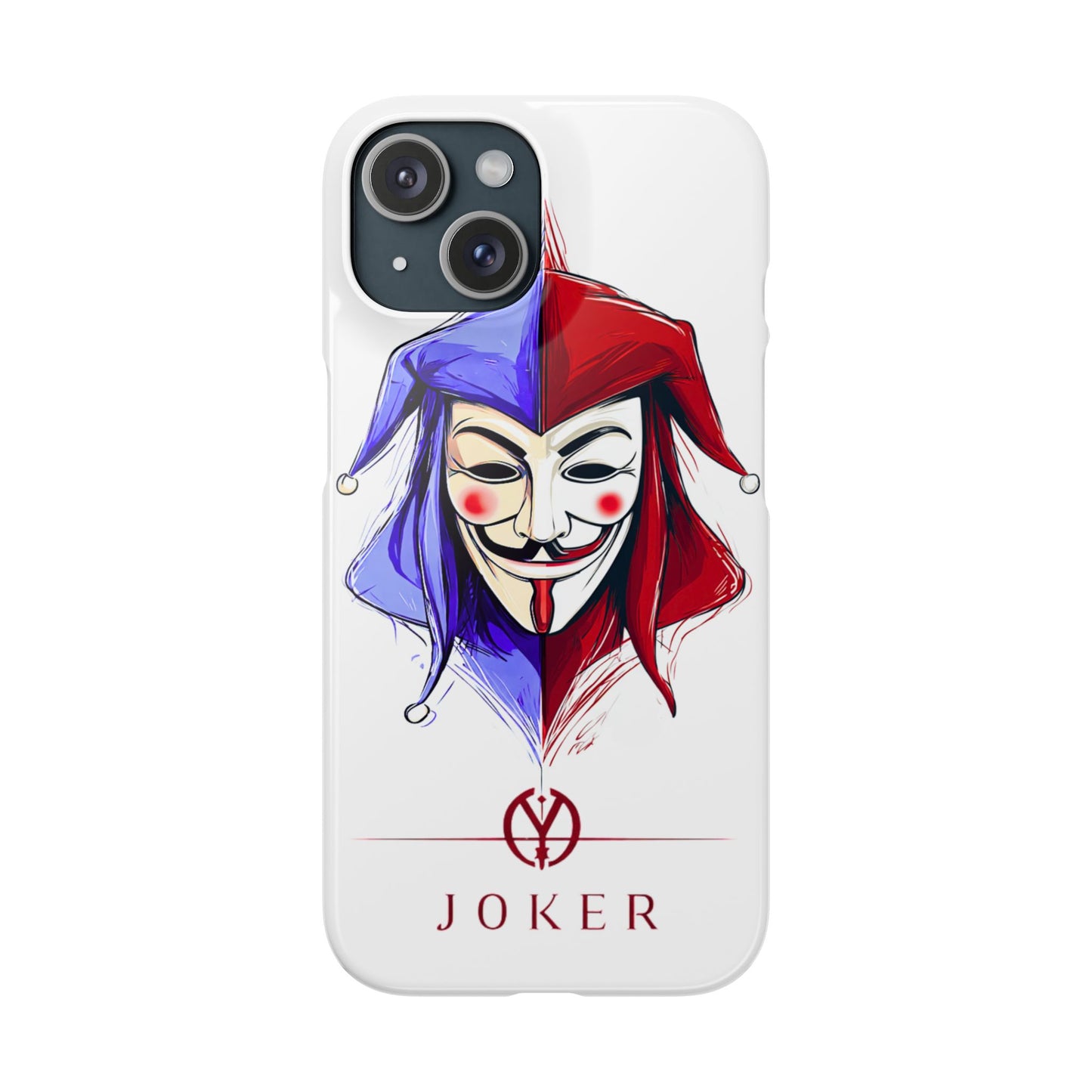 Joker & Anonimous Reunited Guy Fawkes Art Snap Case and Protective Phone Cover For iPhone and Samsung